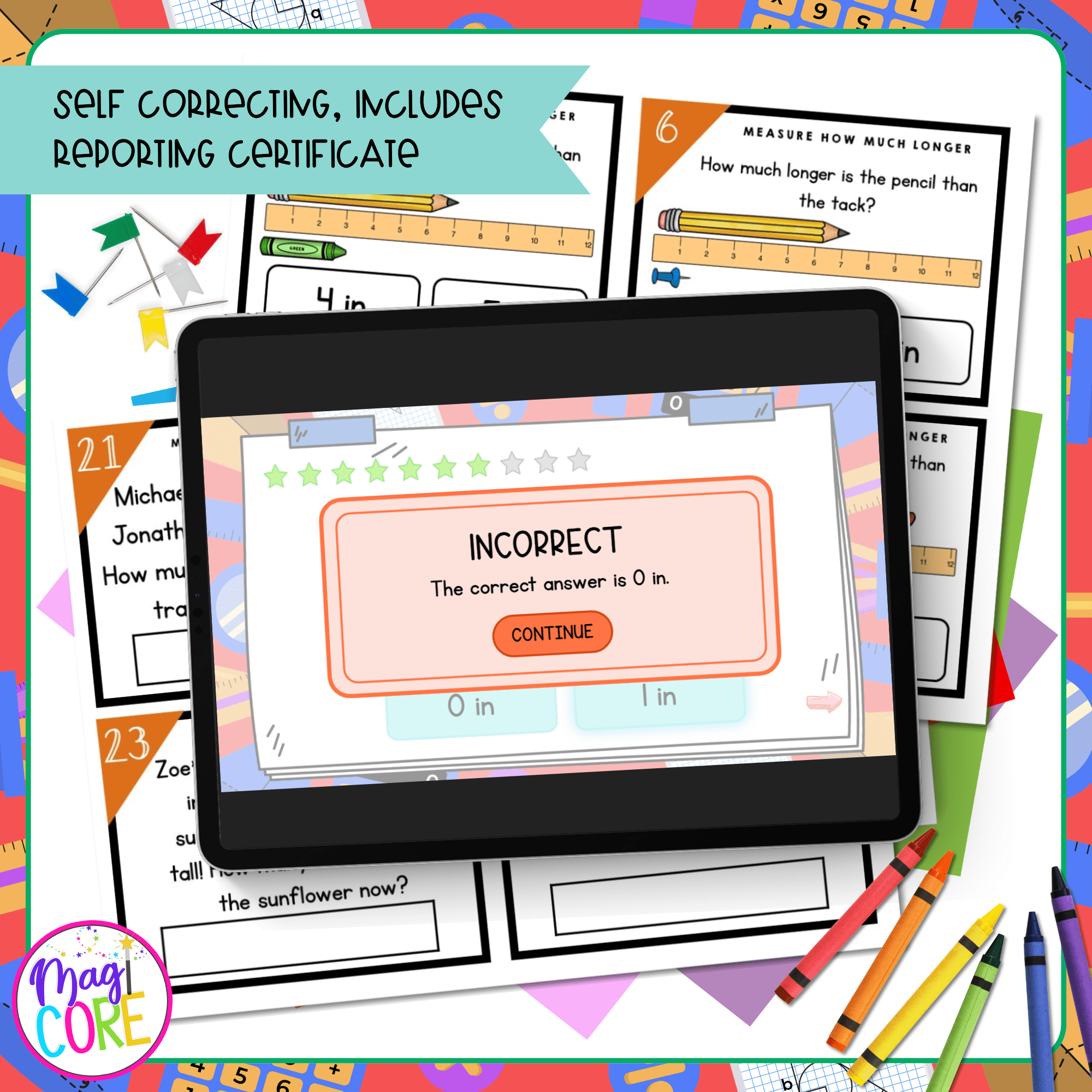 Compare Lengths - 2nd Grade Math Task Cards - Print & Digital - 2.MD.A.4 - Image 3