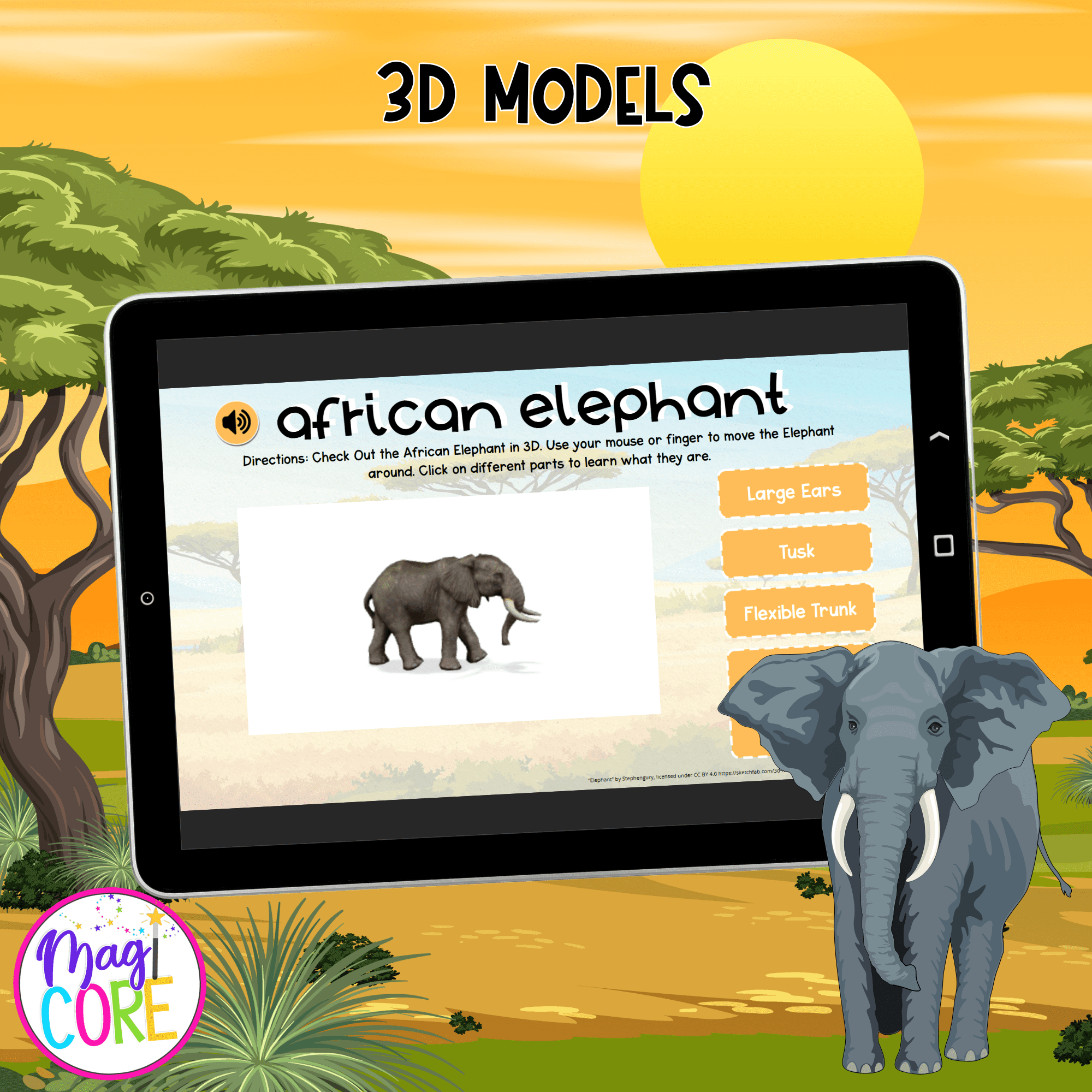 Elephants Lesson Digital Resource Activity Animal Habitat Life Cycle Diet Memory - Image 3