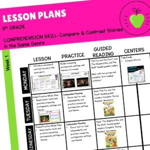 Lesson Plans: Compare Stories - 5th Grade RL.5.9