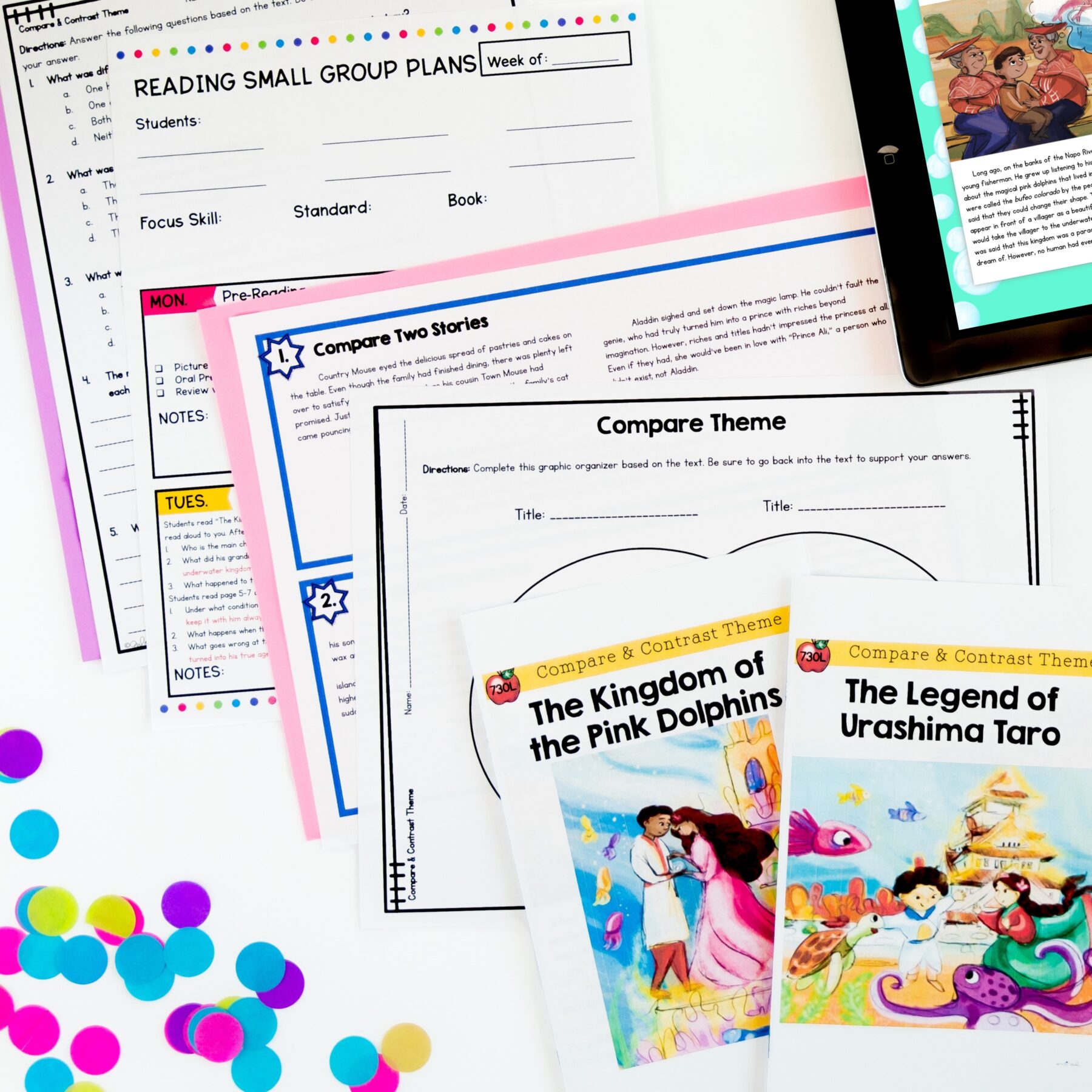 Compare & Contrast Themes in Literature Skill Pack – RL.4.9 – Print & Digital - Image 8