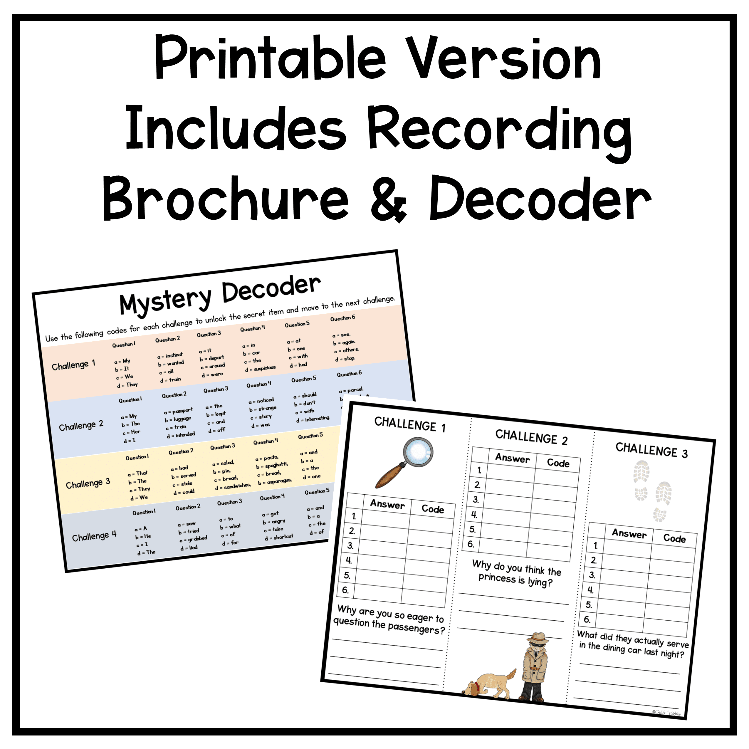 Whodunit Reading Comprehension Escape Room Activity 4th & 5th Grade ELA Review - Image 10