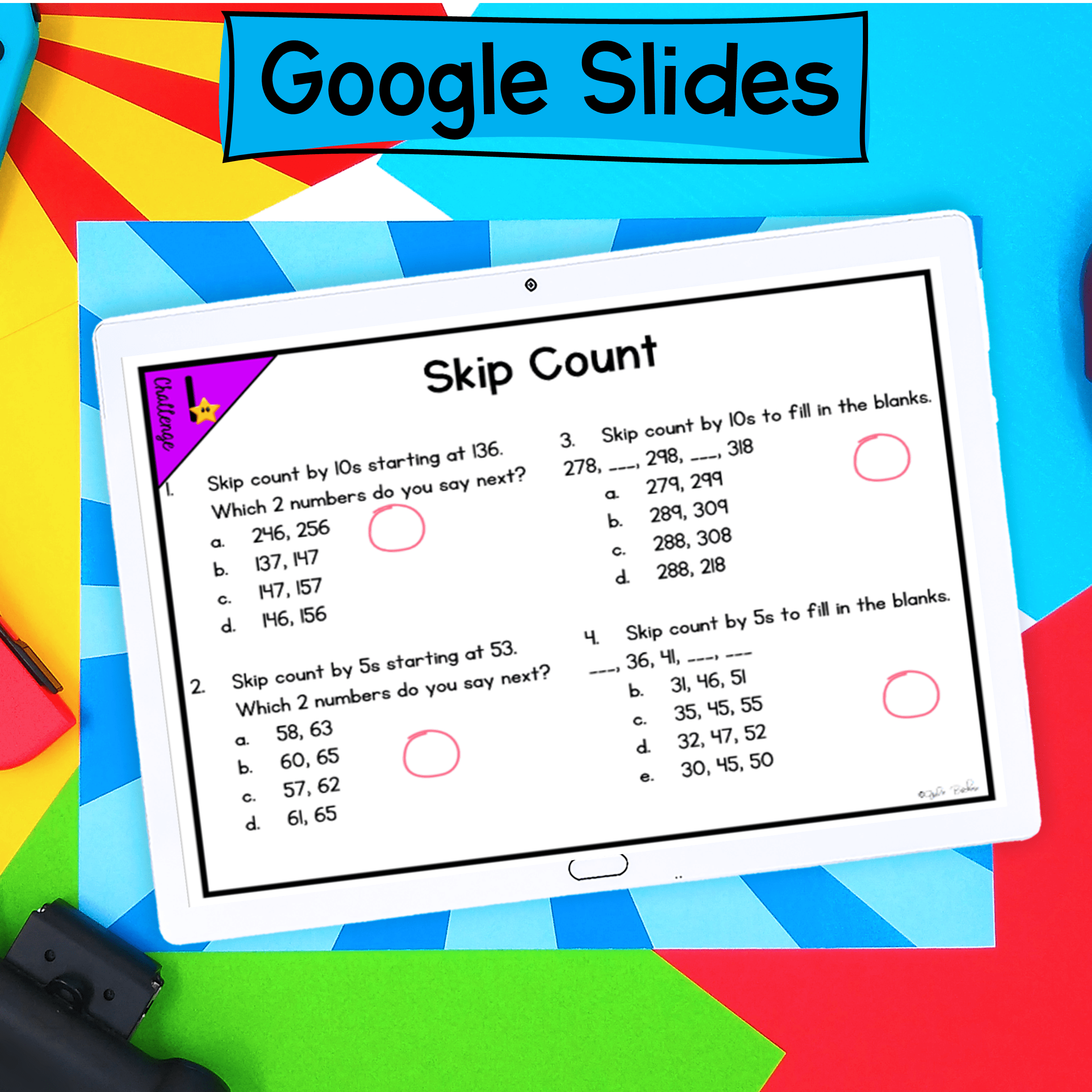 Read, Write, Compare Numbers Skip Count Word Problem 2nd Grade Math Escape Room - Image 10