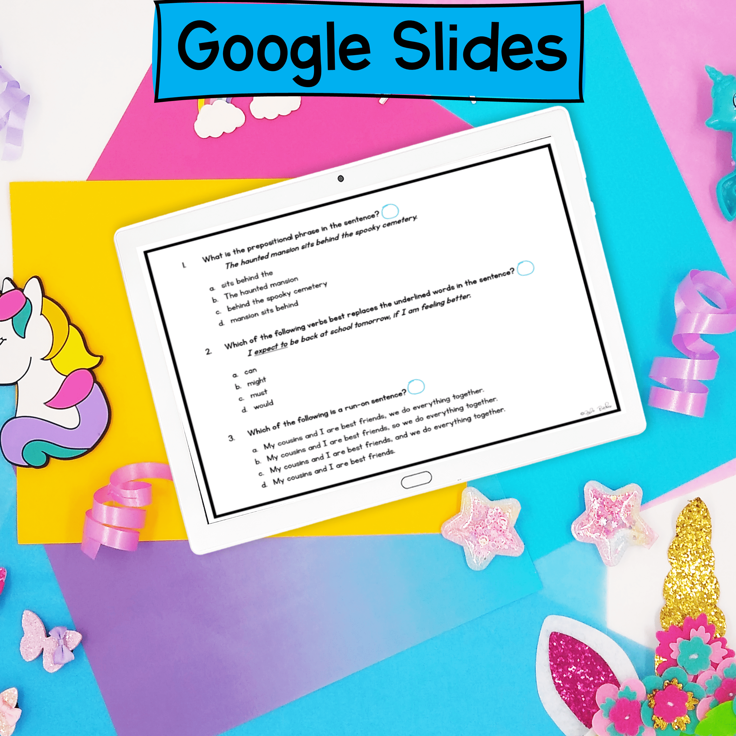 Spot the Unicorn Grammar Review Escape Room & Webscape™ - 4th Grade - Image 11