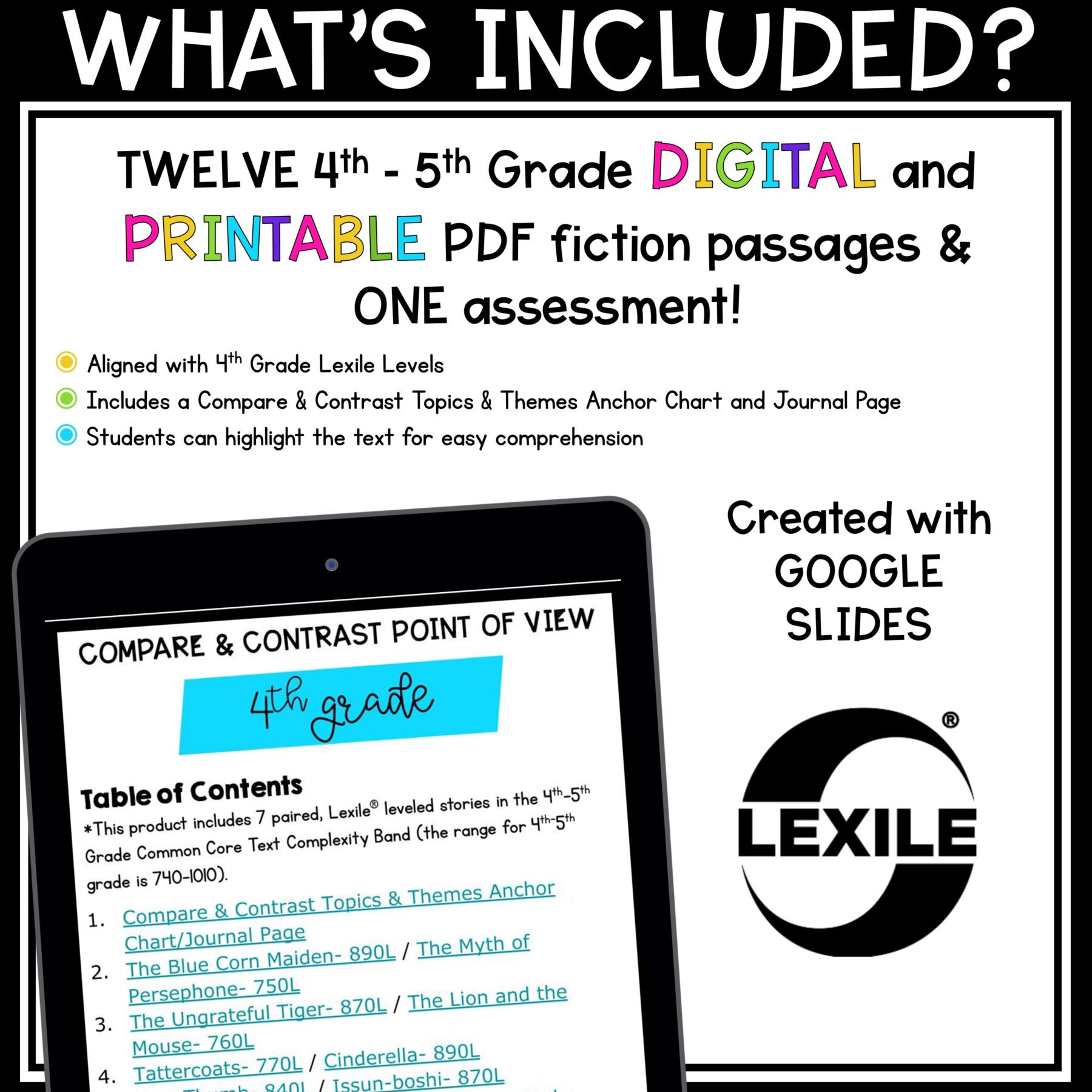 Compare & Contrast Fiction Stories Skill Pack – RL.5.9 – Print & Digital - Image 10