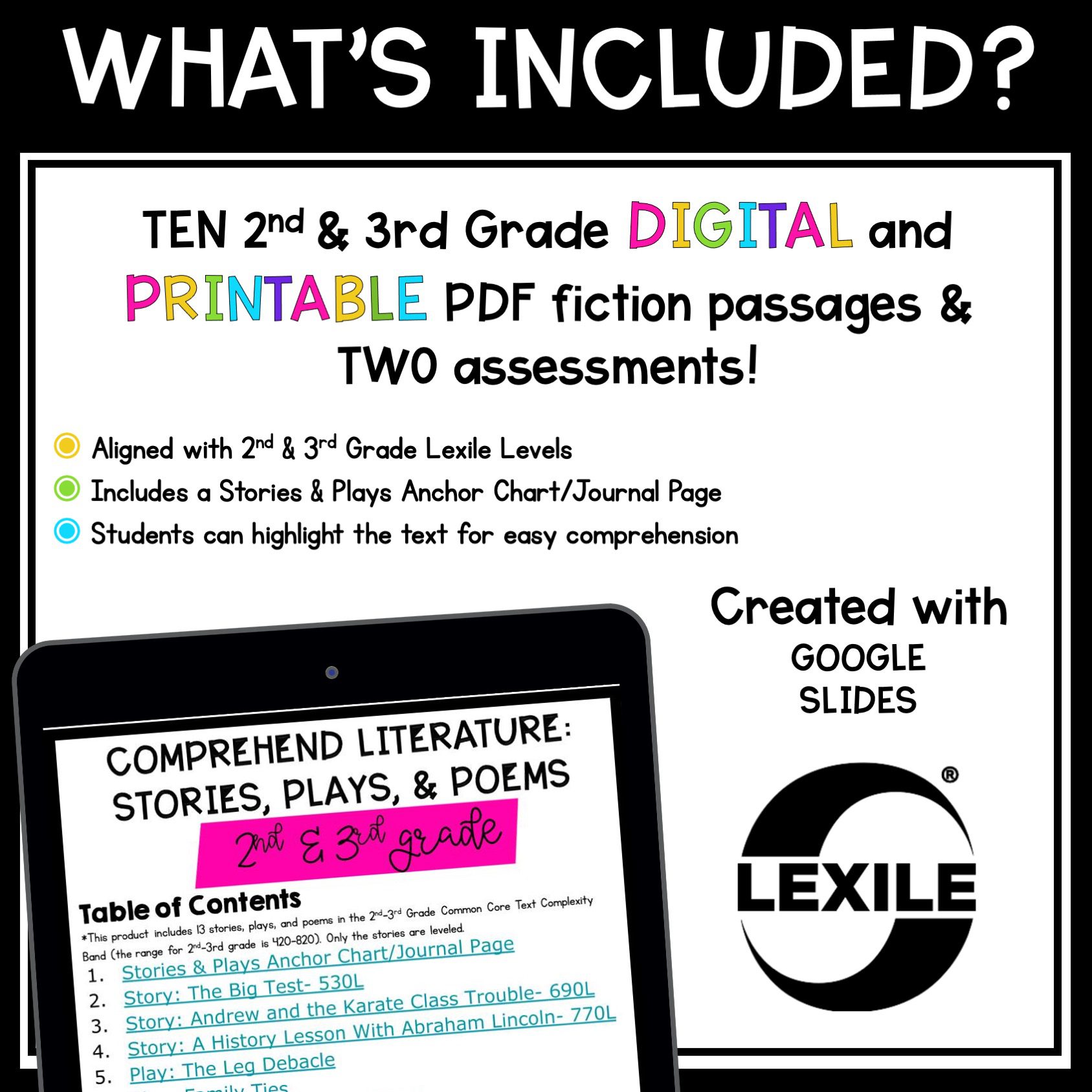 Comprehend Literature Skill Pack Bundle – RL.2.10 & 3.10 – Print & Digital - Image 11