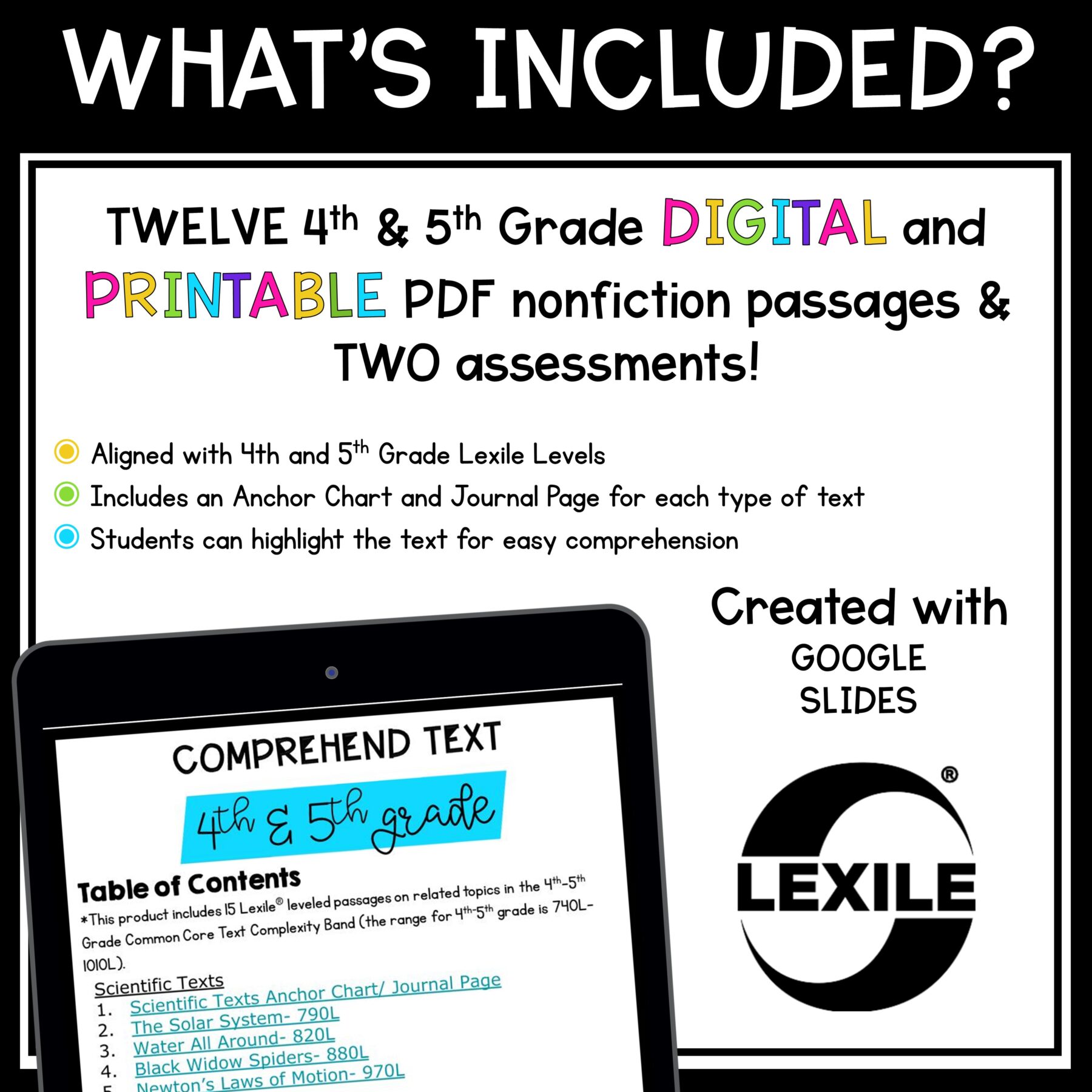 Comprehend Informational Texts Skill Pack – RI.4.10 & 5.10 – Print & Digital - Image 11