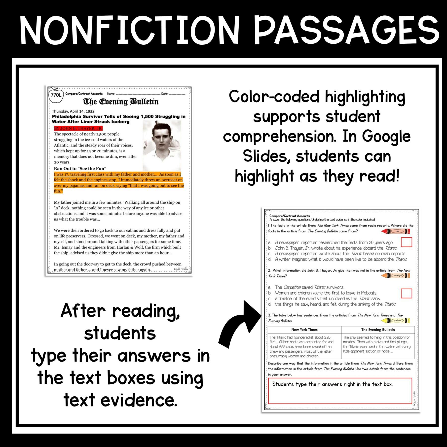 First & Secondhand Accounts in Nonfiction Skill Pack – RI.4.6 – Print & Digital - Image 12