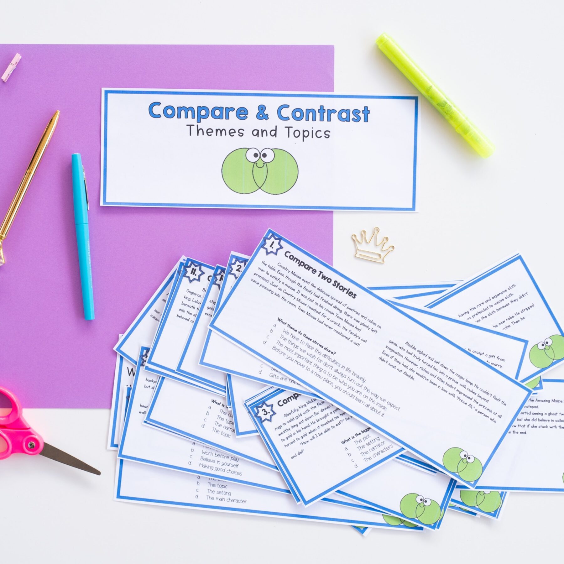 Compare & Contrast Fiction Stories Skill Pack – RL.5.9 – Print & Digital - Image 13