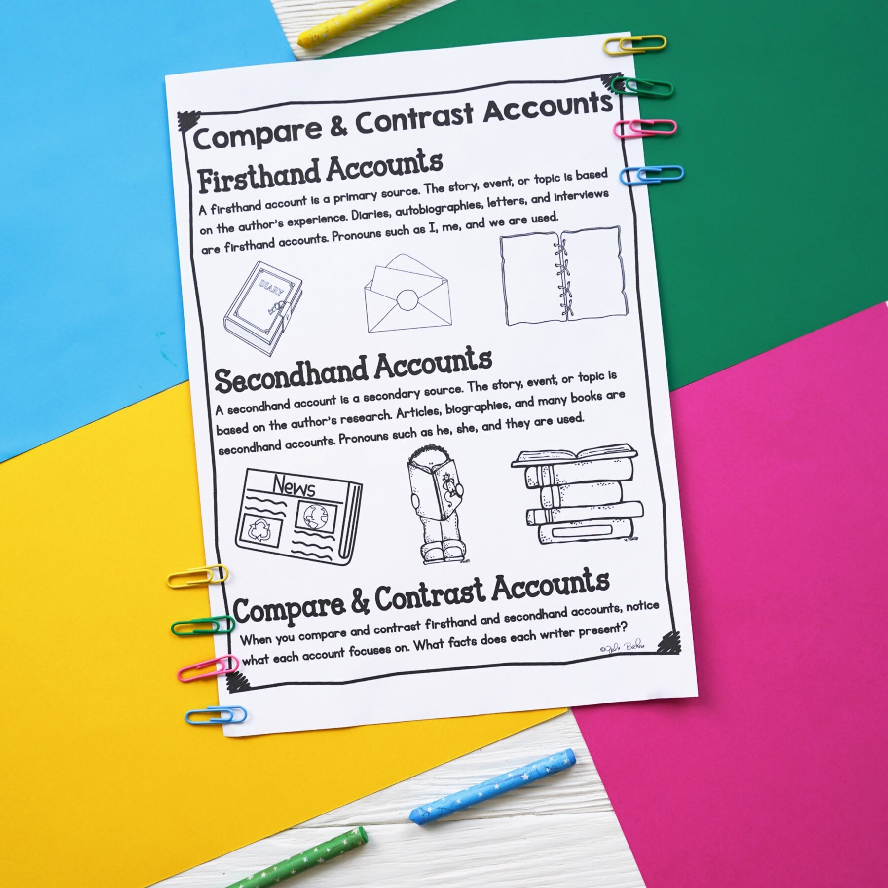 First & Secondhand Accounts in Nonfiction Skill Pack – RI.4.6 – Print & Digital - Image 14