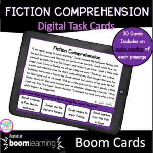 Fiction Comprehension Boom Cards for 4th & 5th Grade