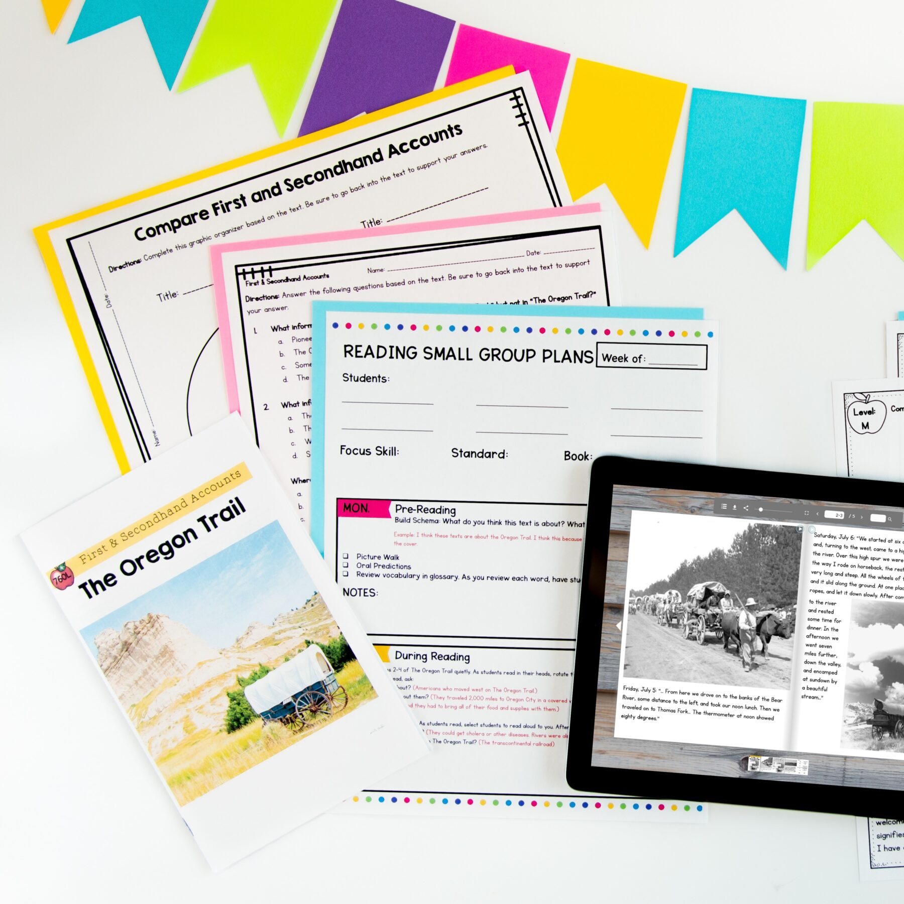 Guided Reading Packet: First & Secondhand Accounts - 4th Grade RI.4.6 - Printable & Digital - Image 2