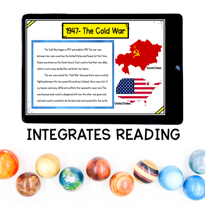 Virtual Field Trip Space Race Cold War Google Slides Digital Resource Activity - Image 2
