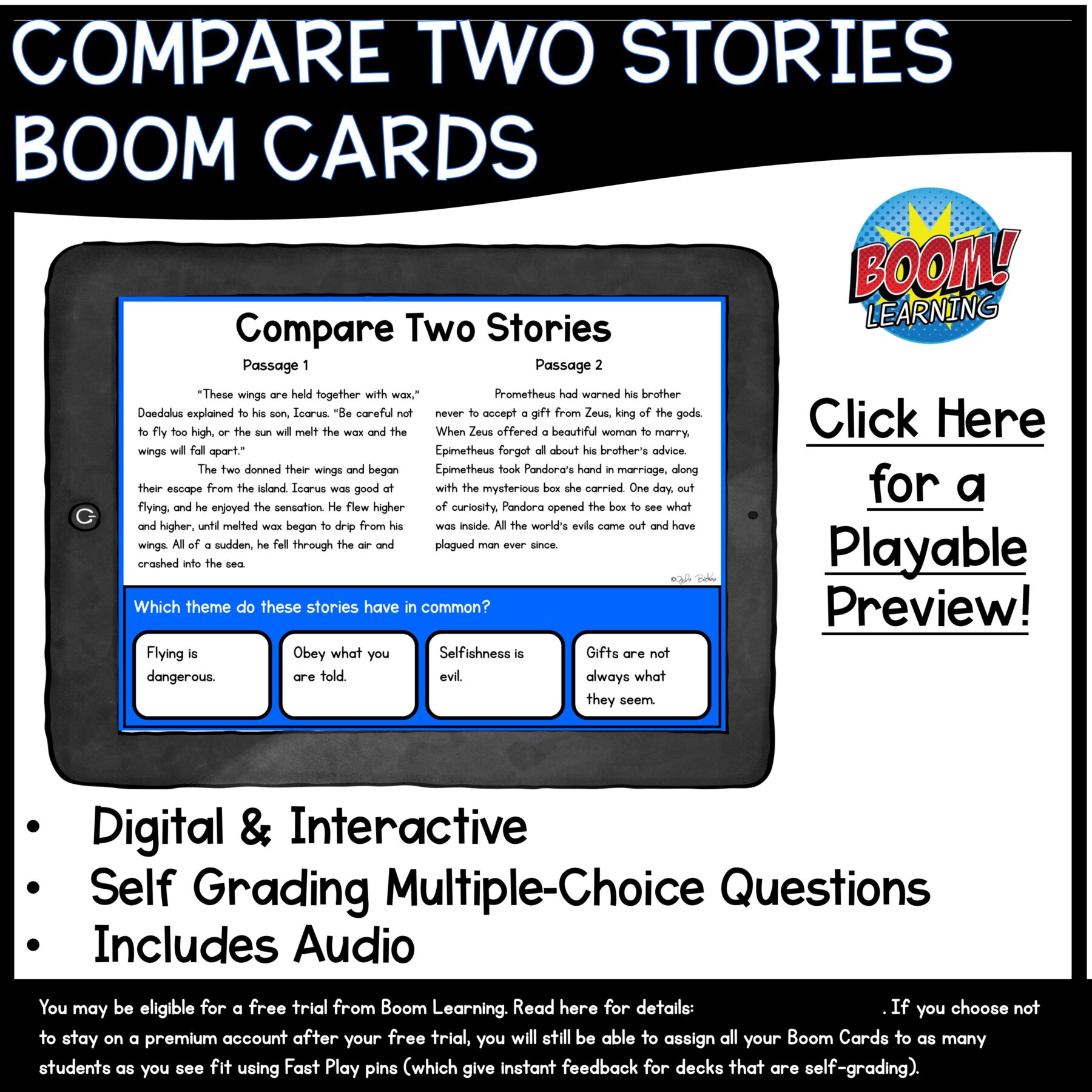 Compare & Contrast Themes in Literature Skill Pack – RL.4.9 – Print & Digital - Image 15