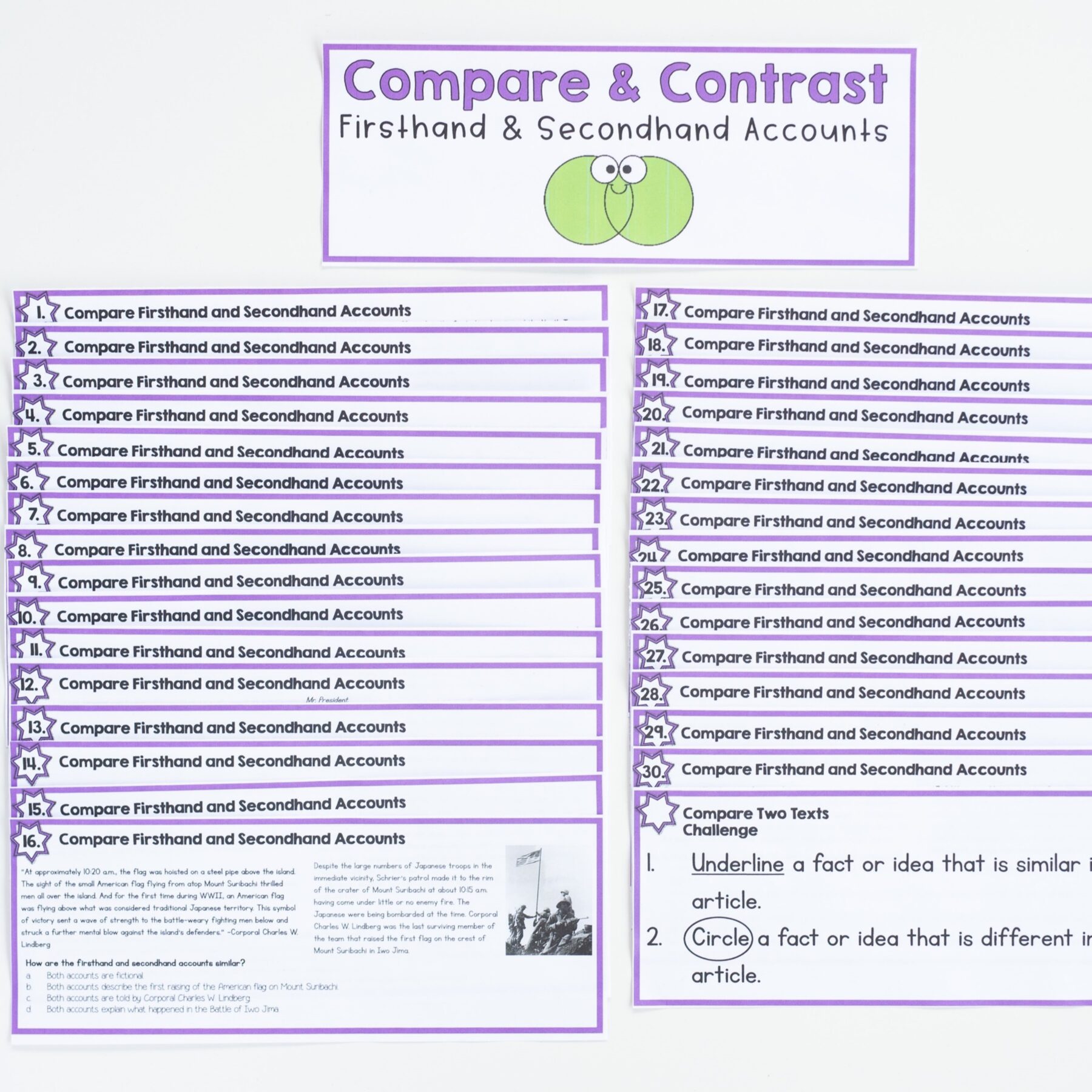 First & Secondhand Accounts in Nonfiction Skill Pack – RI.4.6 – Print & Digital - Image 20