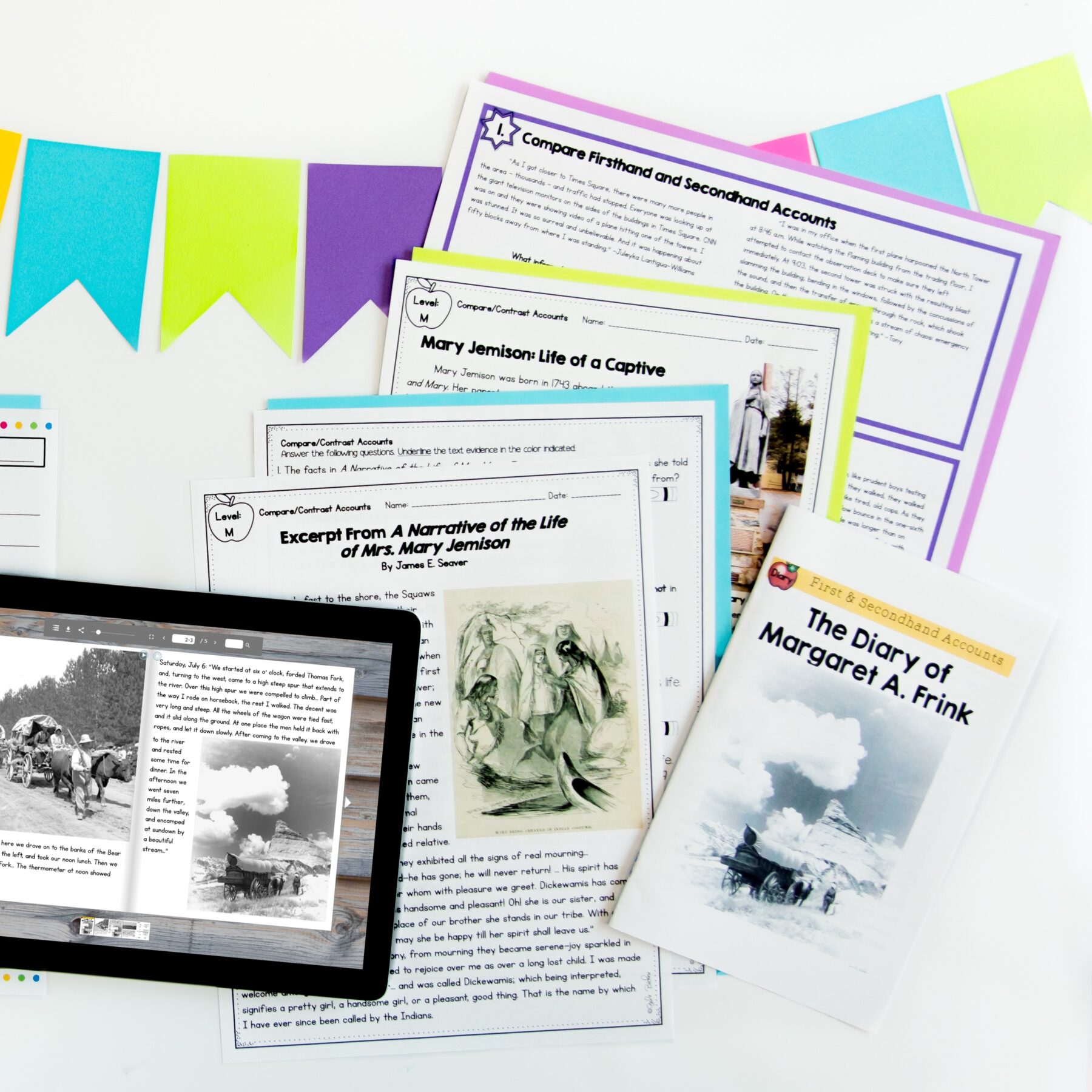 Guided Reading Packet: First & Secondhand Accounts - 4th Grade RI.4.6 - Printable & Digital - Image 3