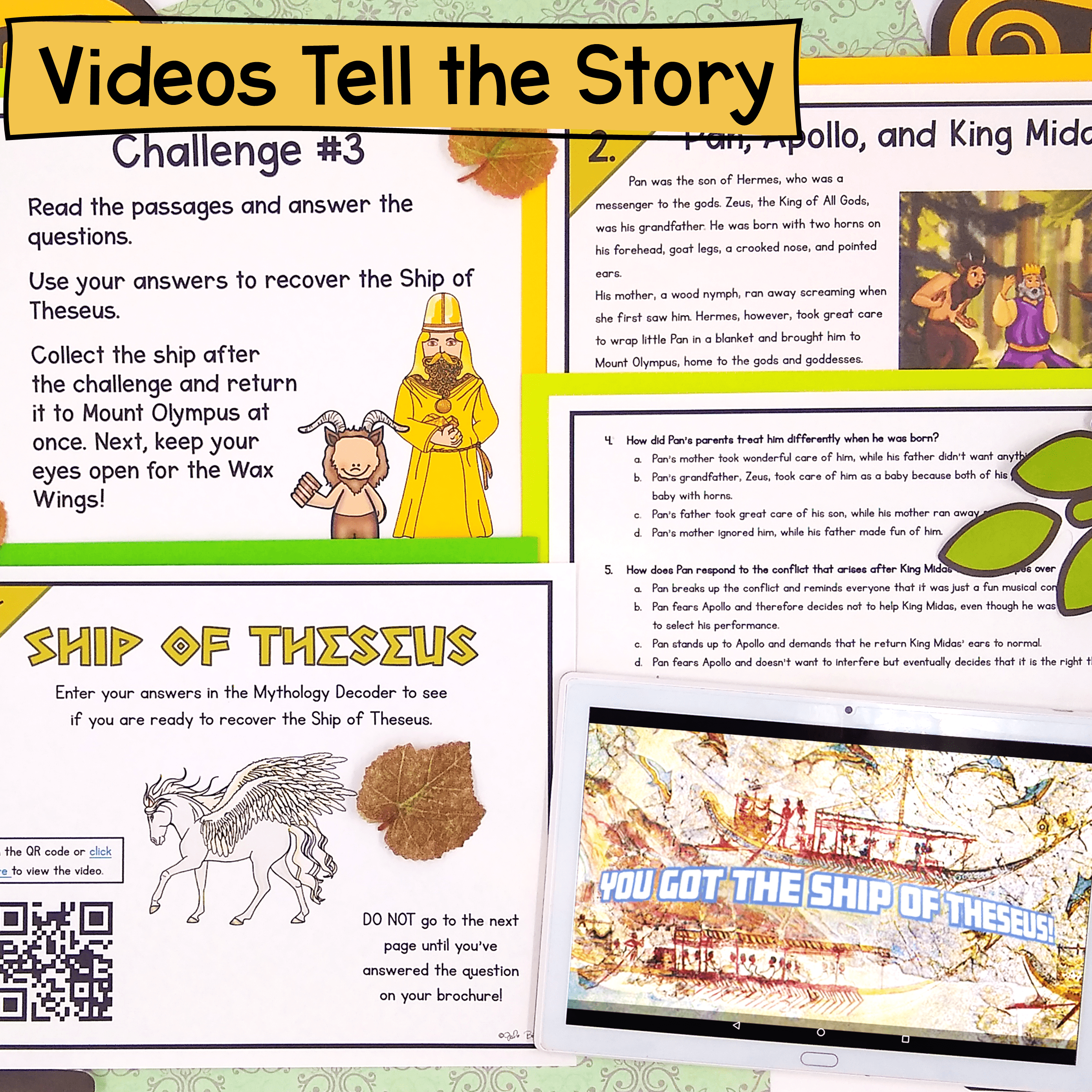 Greek Mythology Gods Reading Review Escape Room & Webscape™ - 4th & 5th Grade - Image 3