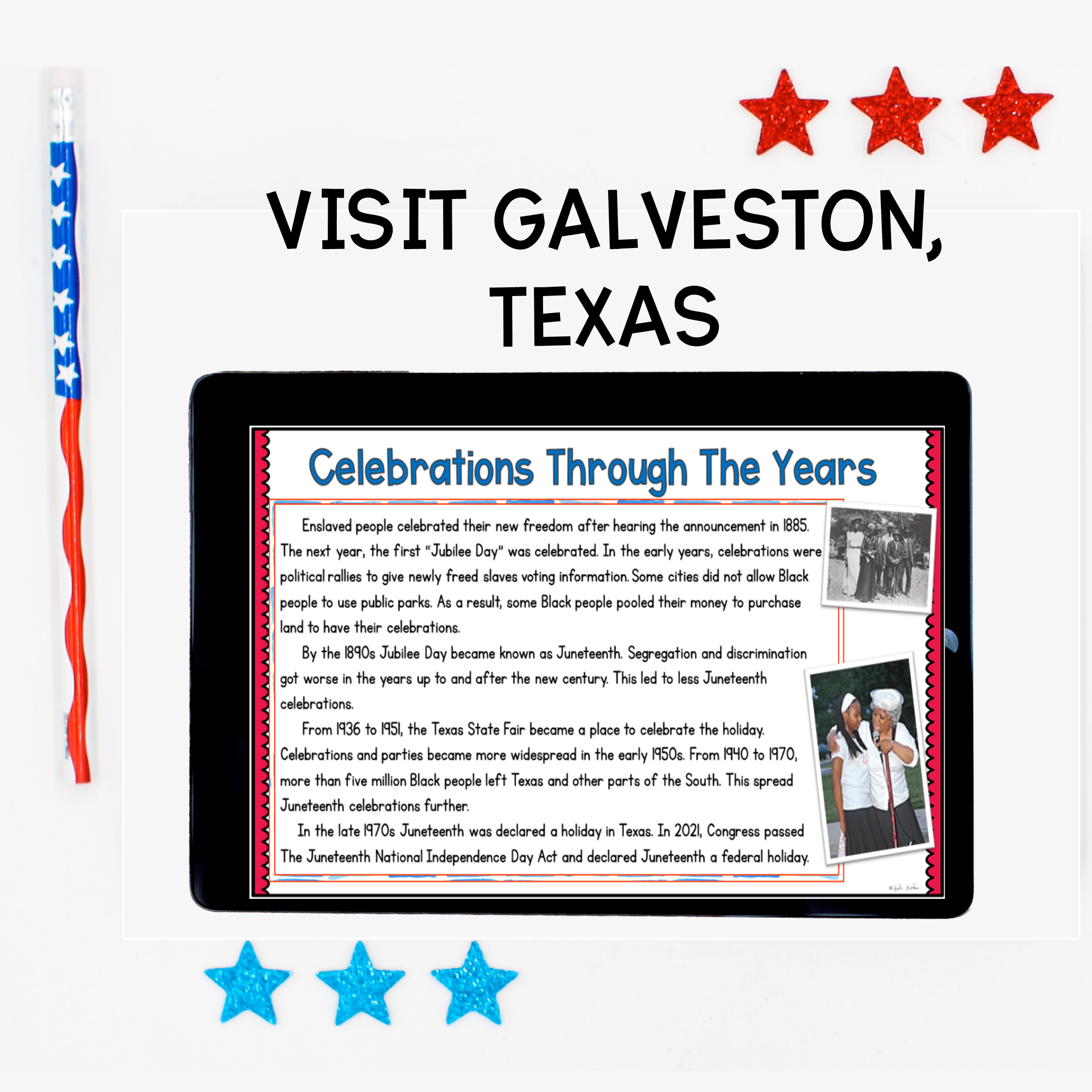 Virtual Field Trip to Galveston Texas for Juneteenth - Google Slides & Seesaw - Image 3