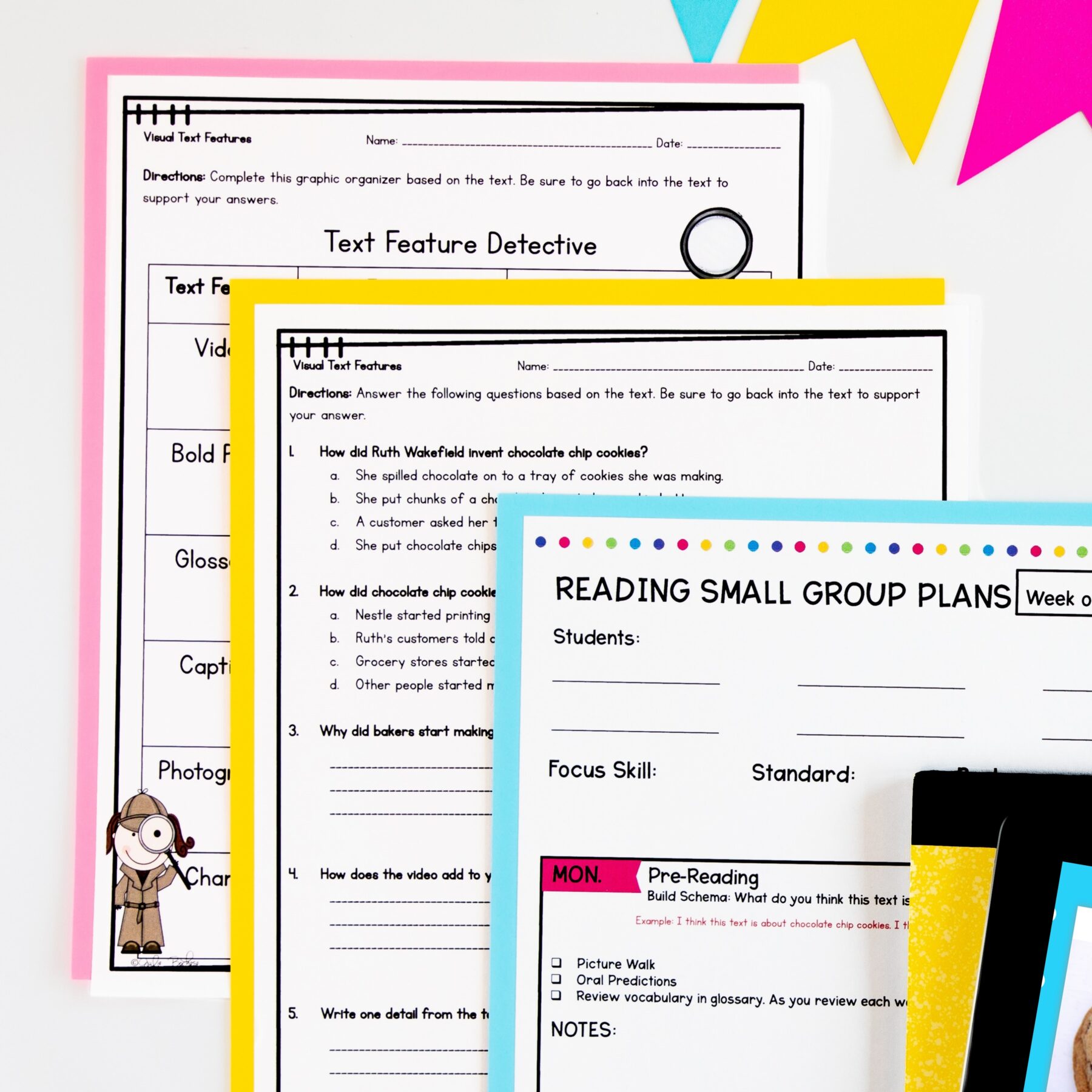 Guided Reading Packet: Visual Text Features - 4th Grade RI.4.7 - Printable & Digital - Image 4