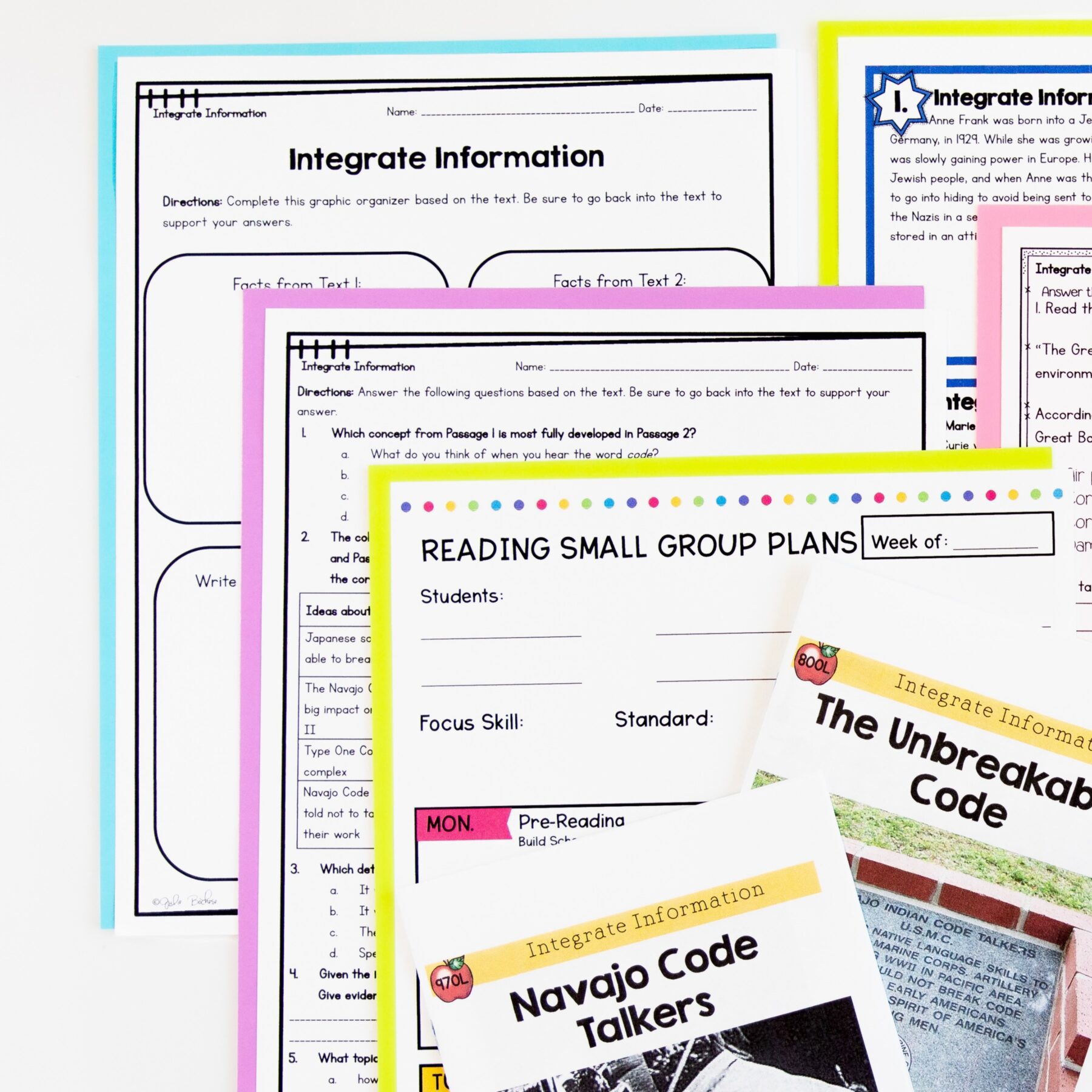Guided Reading Packet: Integrate Information - 4th & 5th Grade RI.4.9 RI.5.9 - Printable & Digital - Image 4