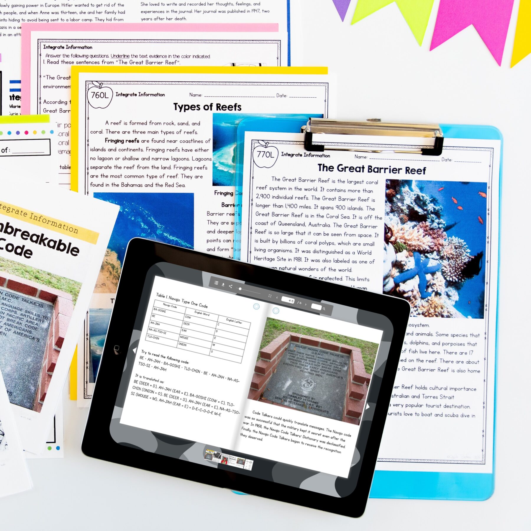 Guided Reading Packet: Integrate Information - 4th & 5th Grade RI.4.9 RI.5.9 - Printable & Digital - Image 5