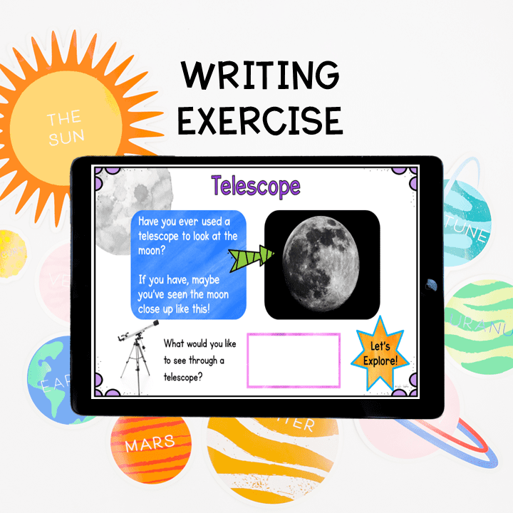 Virtual Field Trip to the Moon and Space 1st Grade Google Slides Seesaw Activity - Image 5