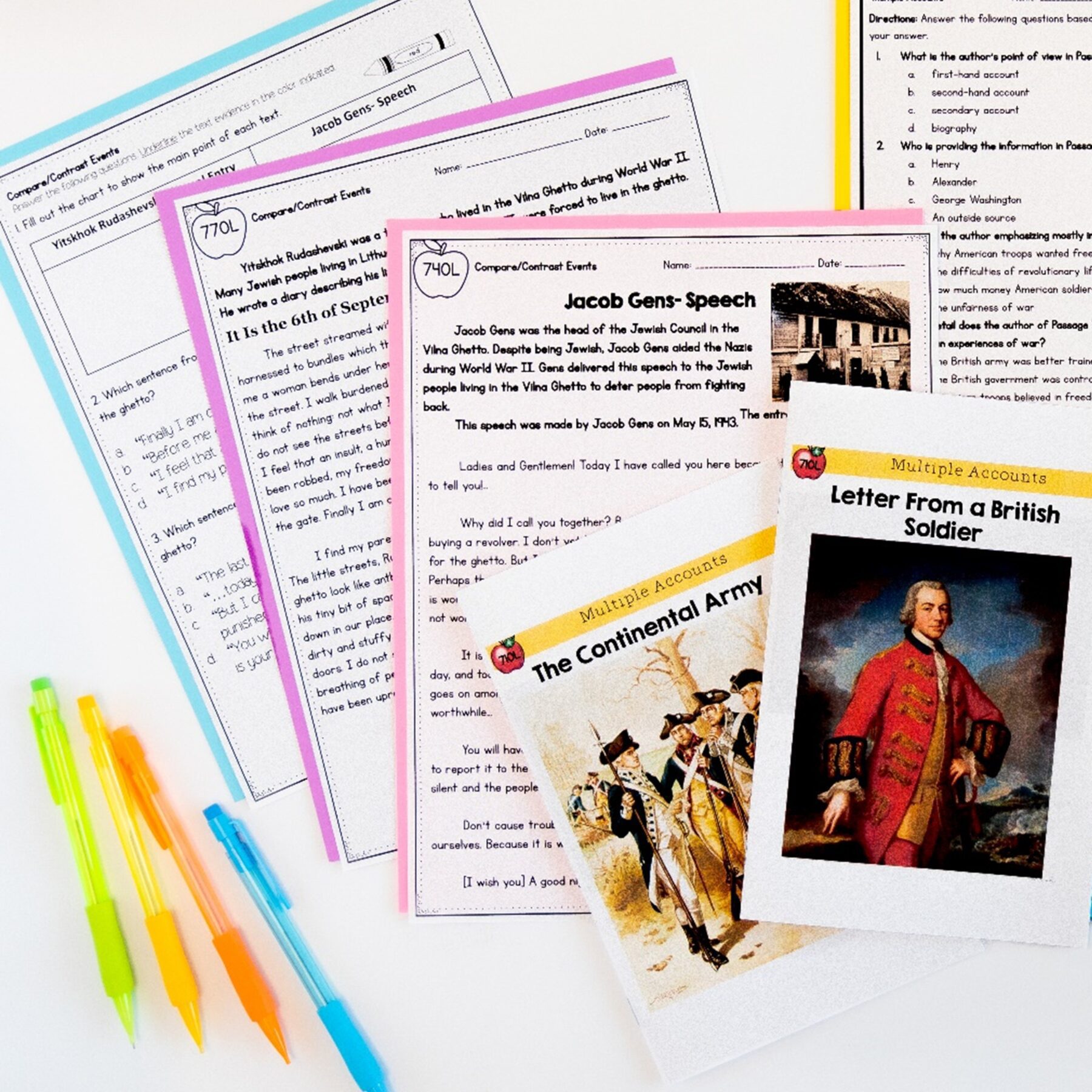 Compare Multiple Accounts in Nonfiction Skill Pack – RI.5.6 – Print & Digital - Image 7