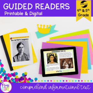 Guided Reading Packet: Comprehend Informational Text - 4th & 5th Grade RI.4.10 RI.5.10 - Printable & Digital