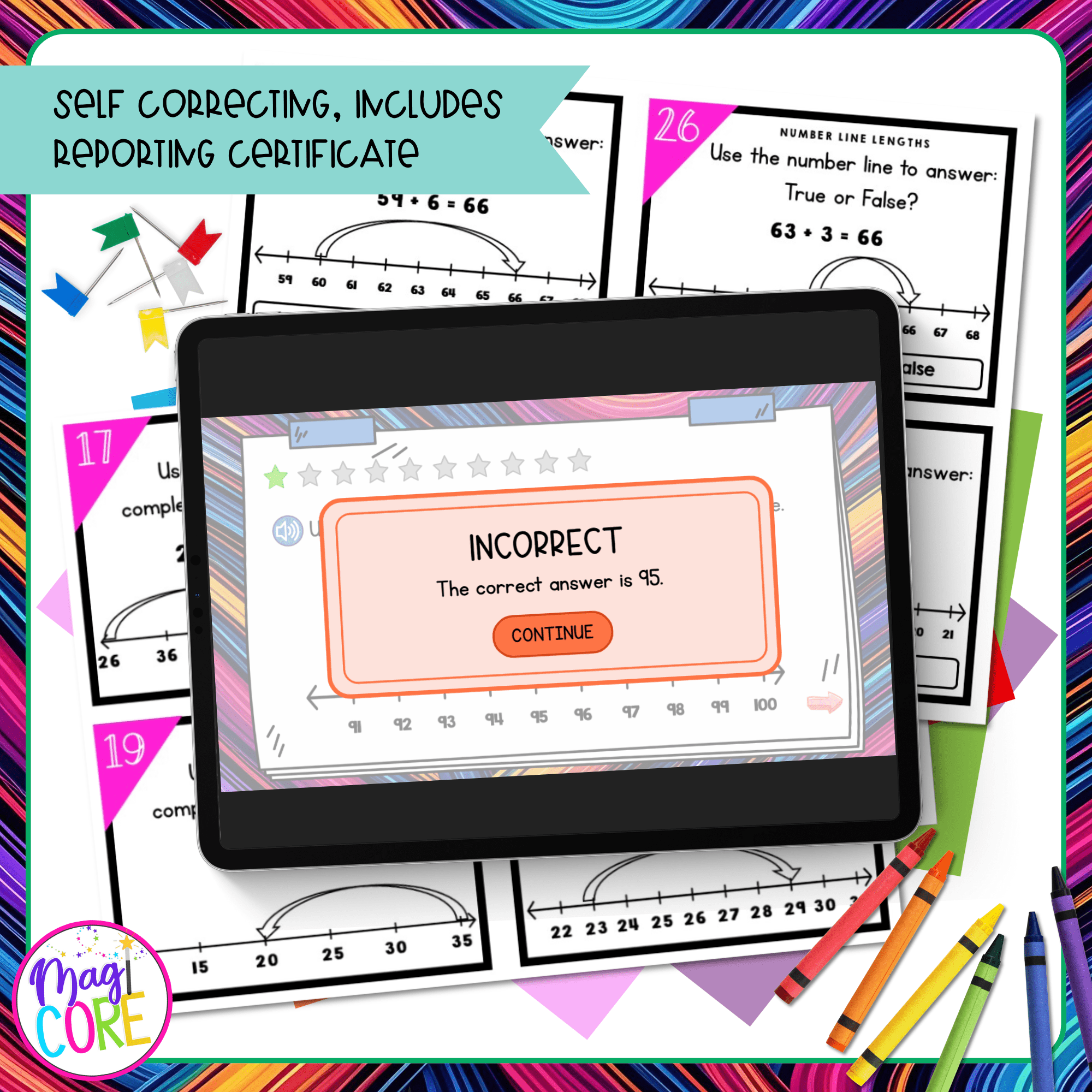 Number Line Lengths, Sums, & Differences - 2nd Grade Math Task Cards - 2.MD.B.6 - Image 3