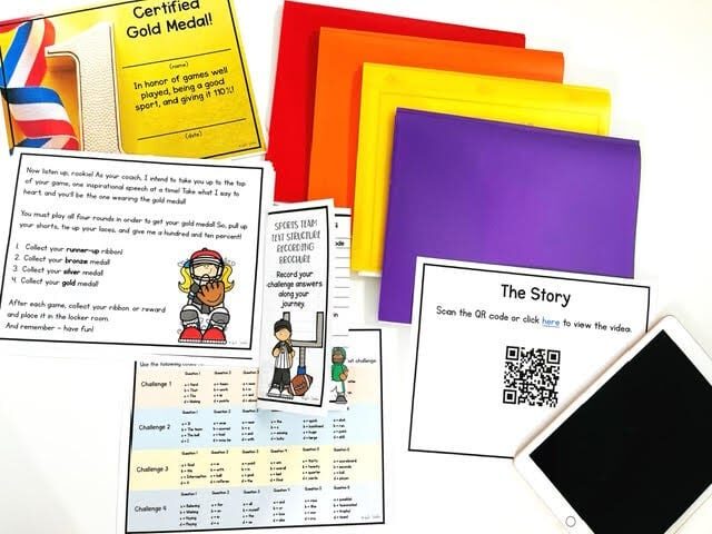 Image of resources included in my printable escape rooms