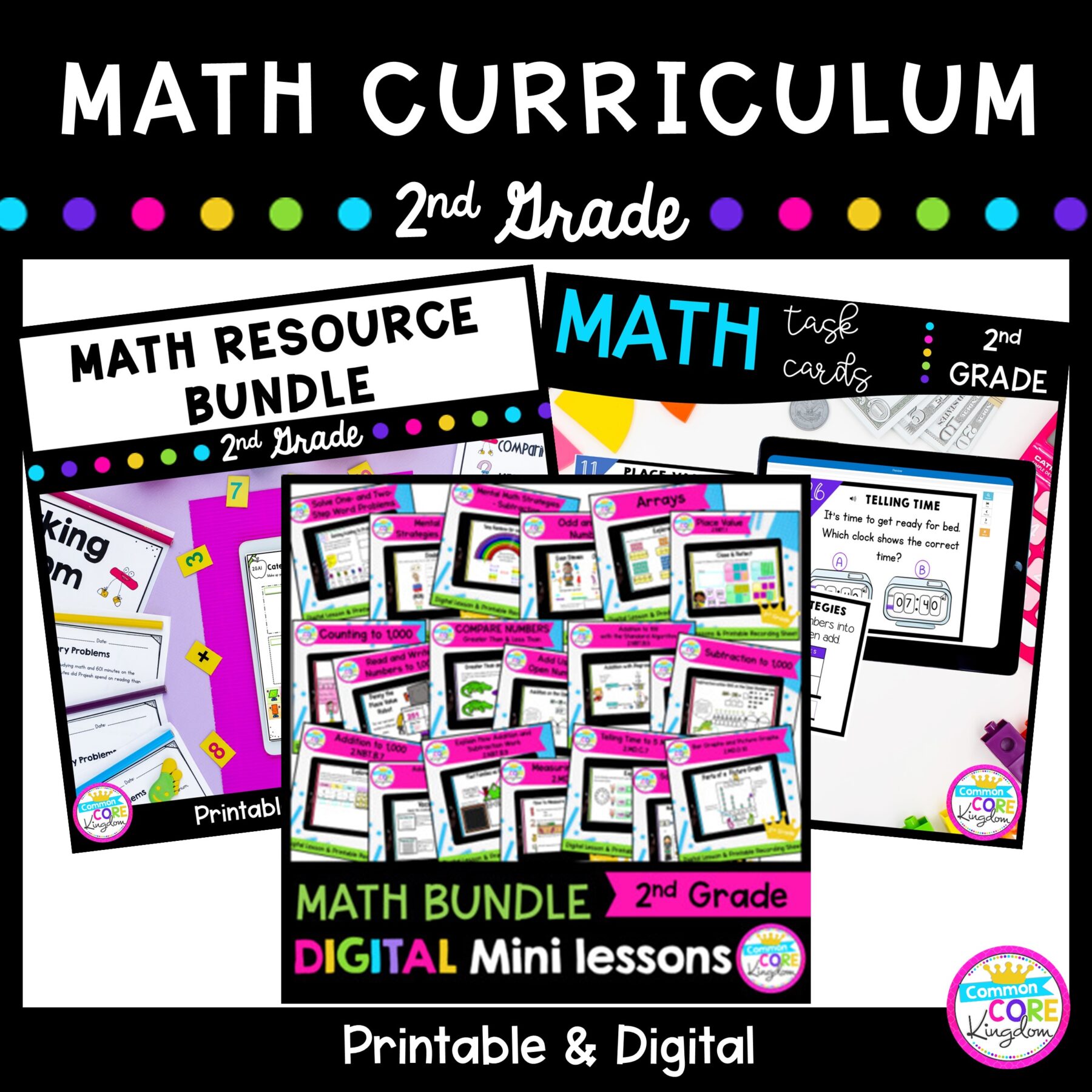2nd Grade Math Curriculum Bundle