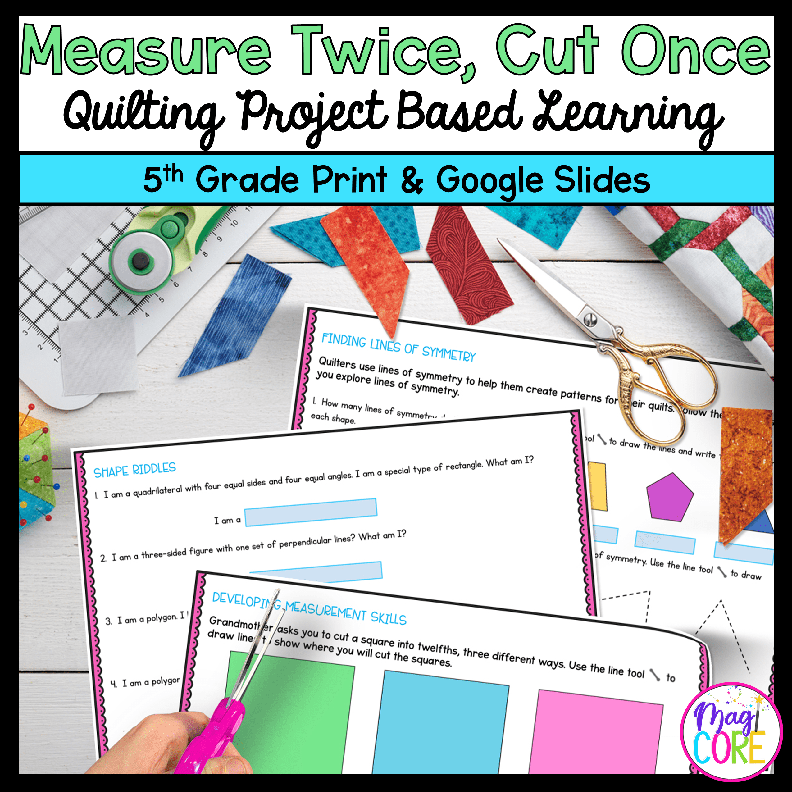 Measurement & Geometry - 5th Grade - Make A Quilt Project Based Learning