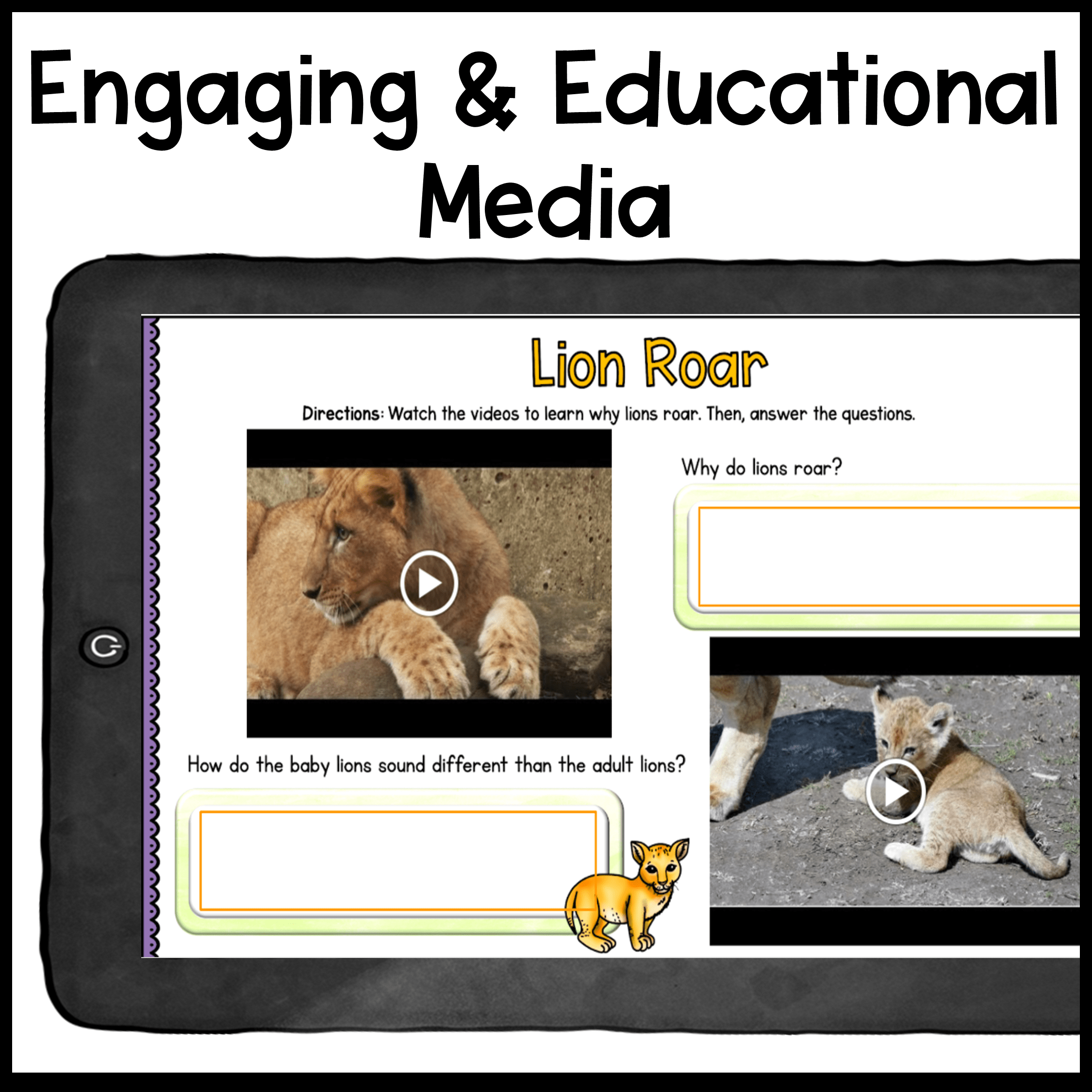 Research Webquest: Lions! - Google Slides for Distance Learning - Image 3