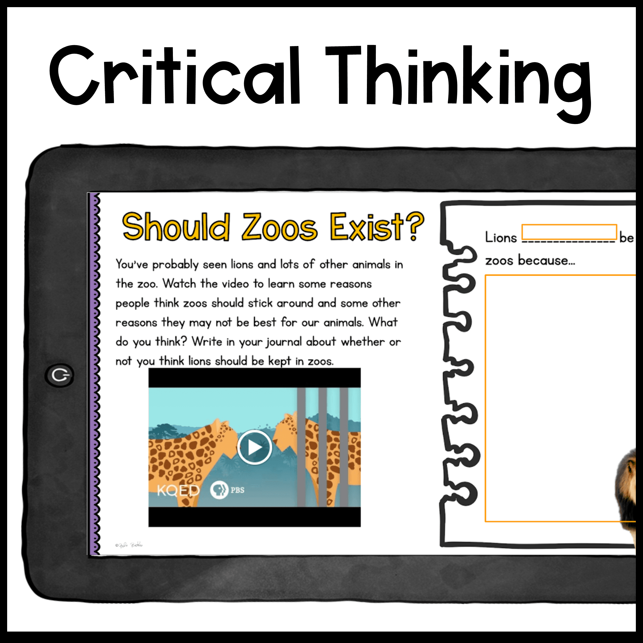 Research Webquest: Lions! - Google Slides for Distance Learning - Image 6