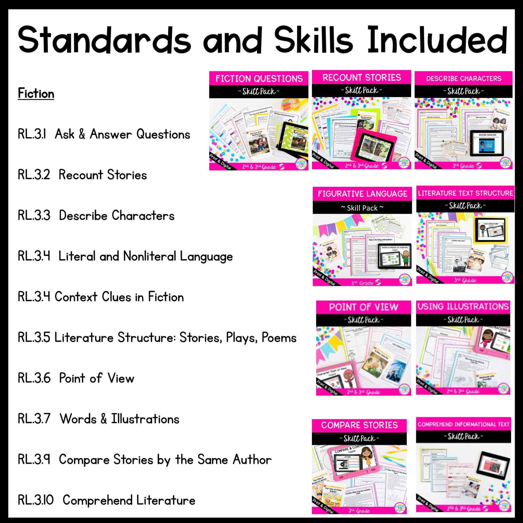 3rd Grade Reading Comprehension Curriculum - Full Year Bundle - Digital & Print - Image 8