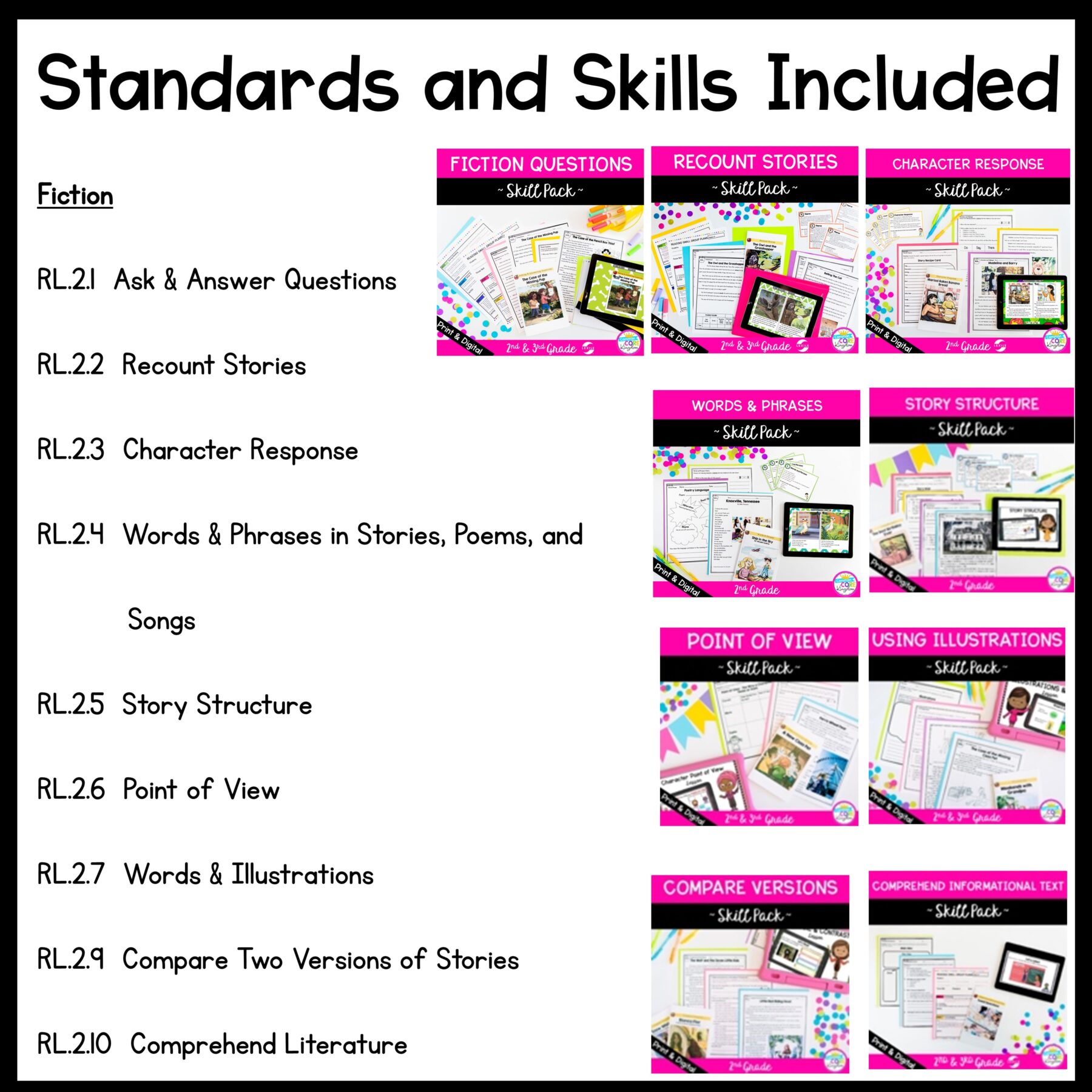 2nd Grade Reading Comprehension Curriculum - Full Year Bundle - Digital & Print - Image 8