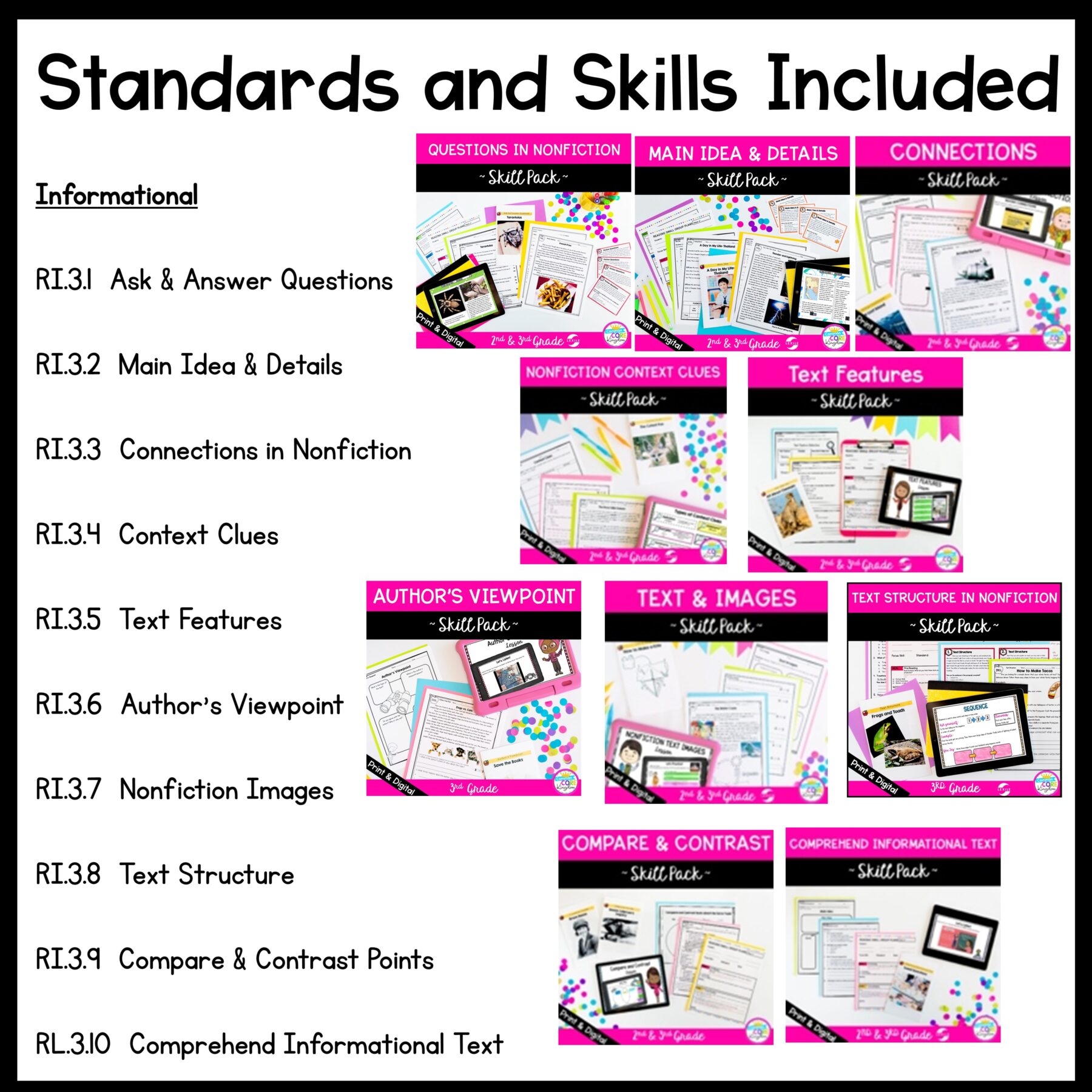 3rd Grade Reading Comprehension Curriculum - Full Year Bundle - Digital & Print - Image 9