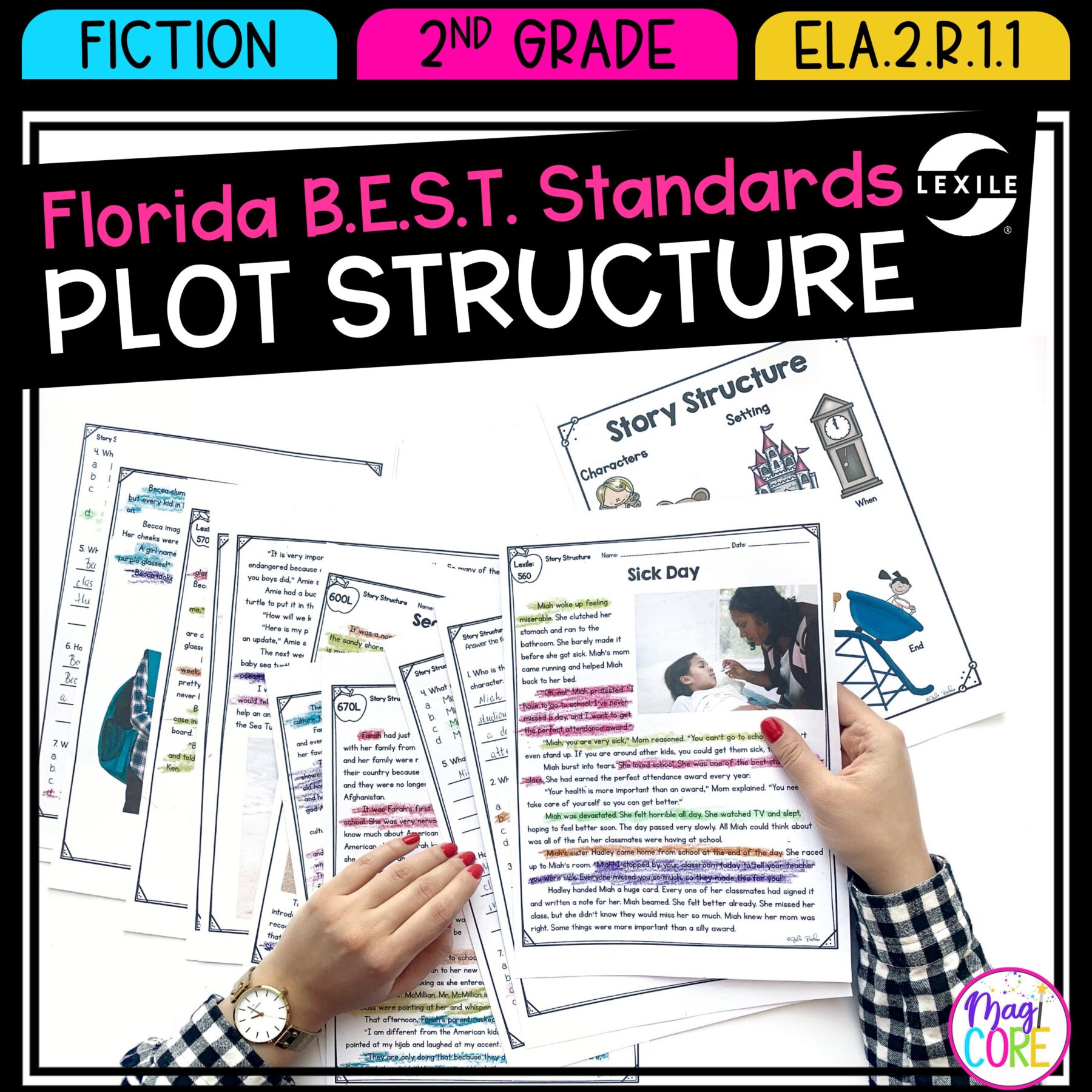Plot Structure - 2nd Grade Florida BEST Standards - B.E.S.T. ELA.2.R.1.1