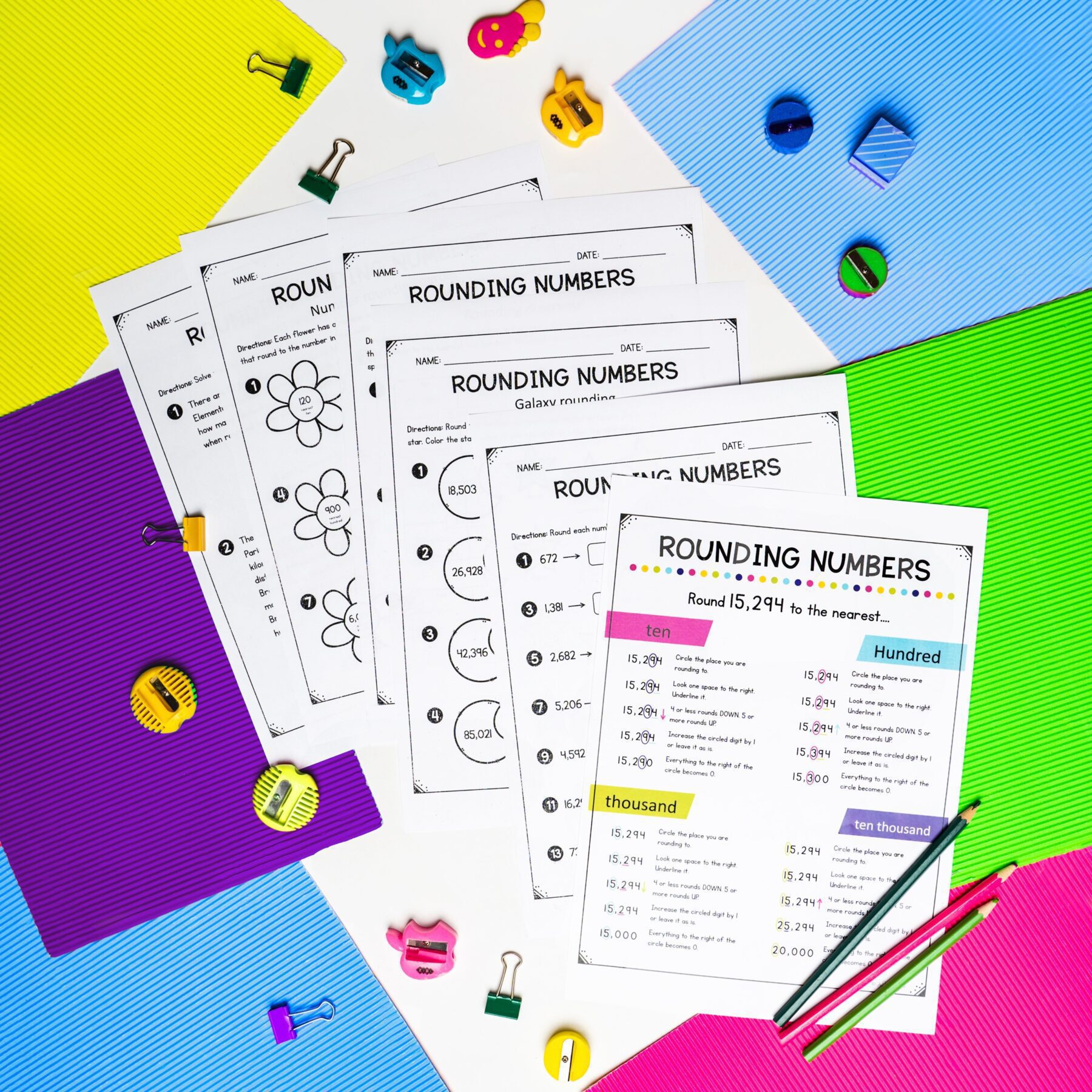 Rounding Whole Numbers - 4th Grade Math - Print & Digital - 4.NBT.A.3 - Image 2