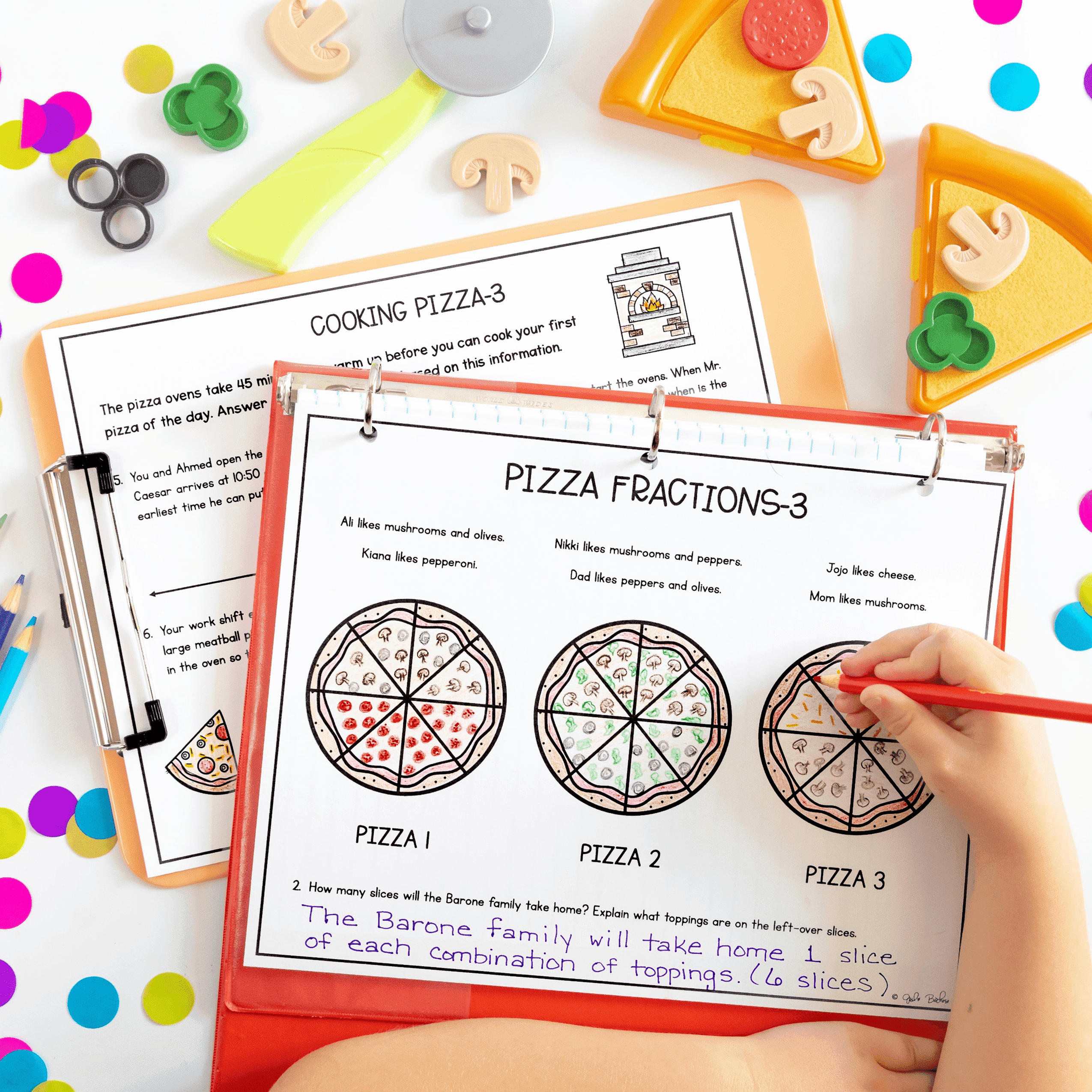 Pizza Fractions PBL - 3rd Grade Math Project Based Learning - Image 2