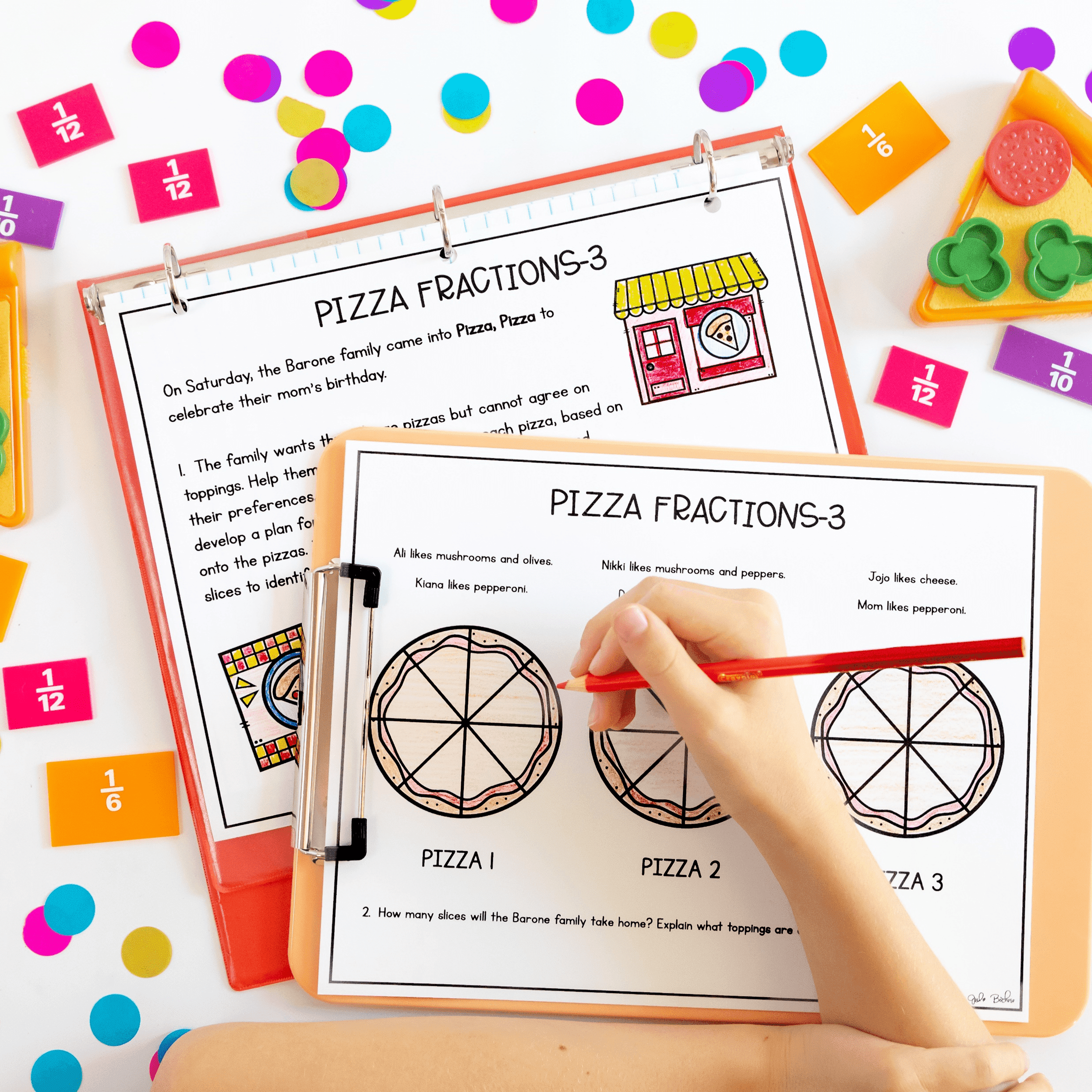 Pizza Fractions PBL - 4th Grade Math Project Based Learning - Image 2