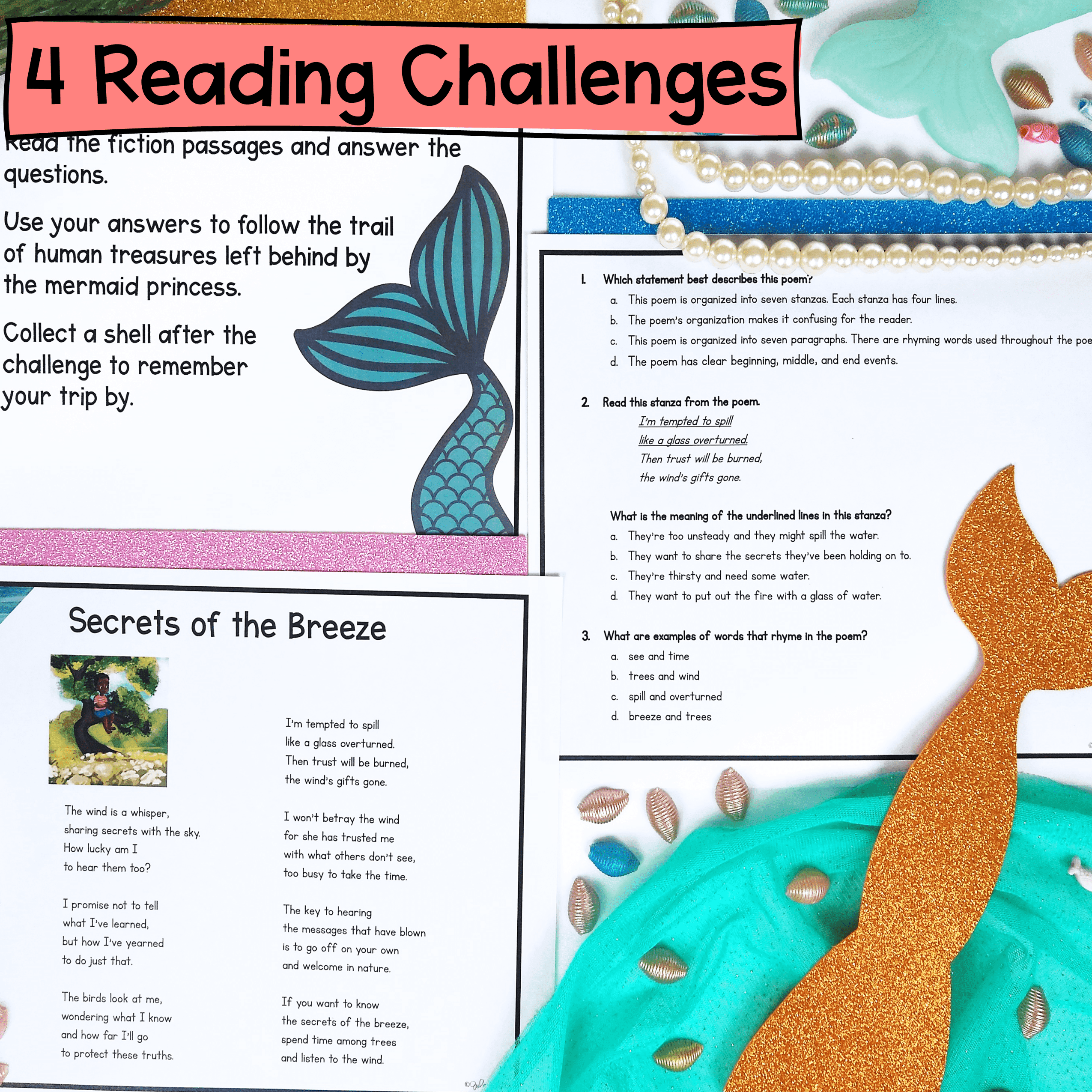 Fiction Reading Comprehension Review Escape Room & Webscape™ - 2nd 3rd Grade ELA - Image 2