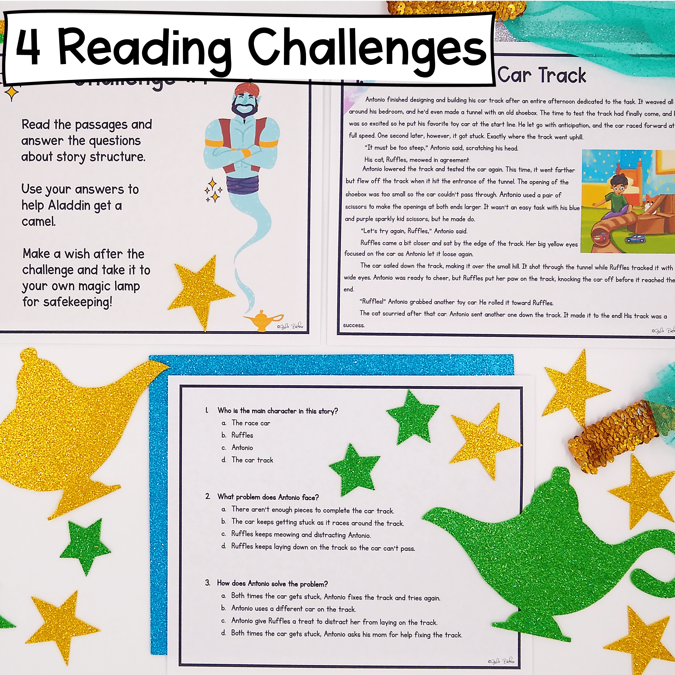Story Structure Reading Comprehension Review Escape Room & Webscape™ - 3rd Grade - Image 2