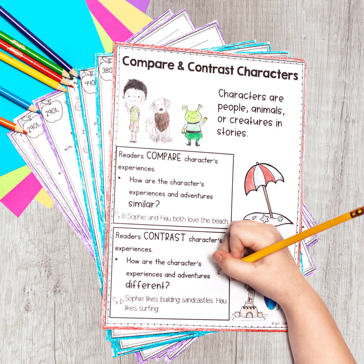 Compare Nonfiction - 1st Grade Florida BEST Standards - B.E.S.T. ELA.1.R.3.3 - Image 2