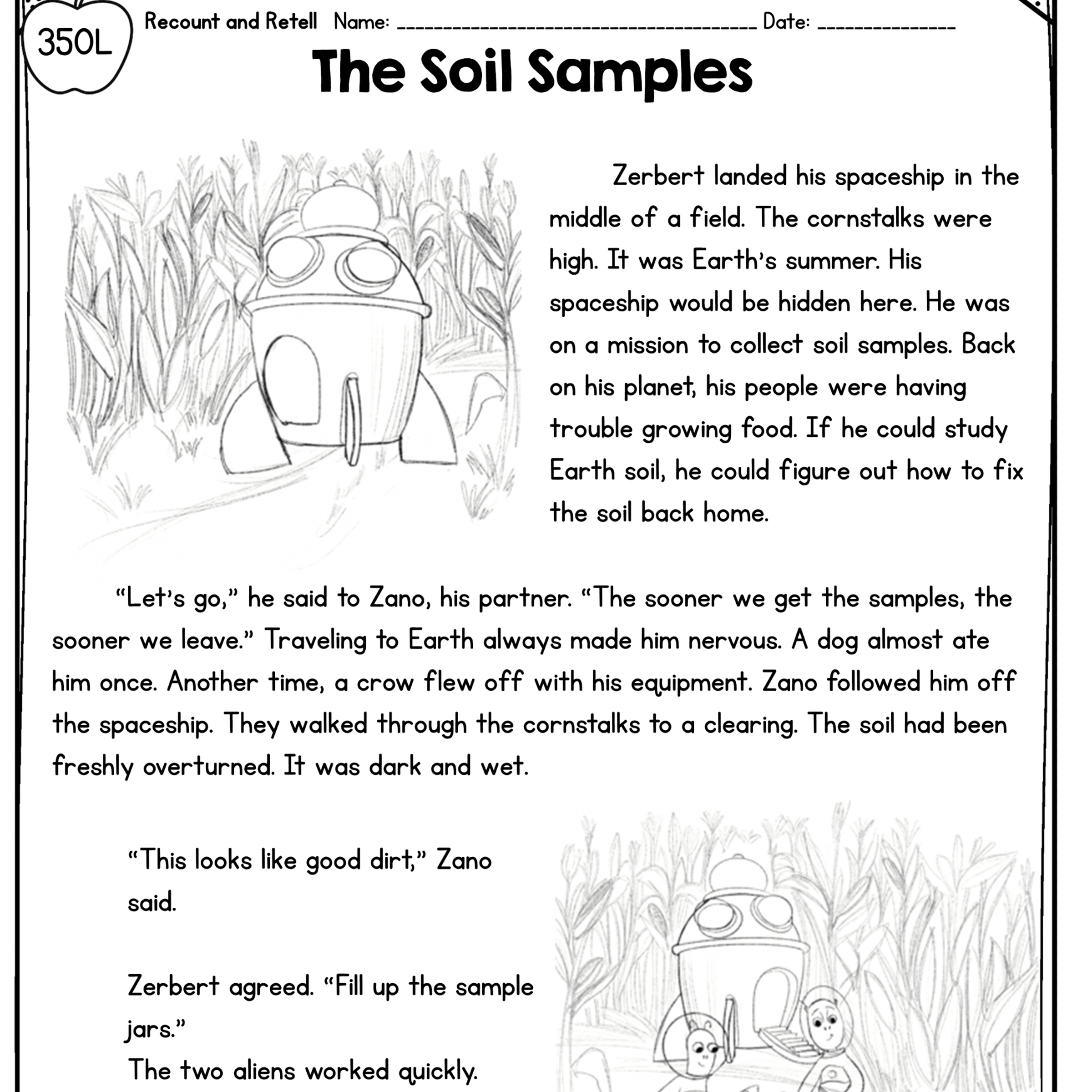 Retell Fiction - 1st Grade Florida BEST Standards - B.E.S.T. ELA.1.R.3.2 - Image 2