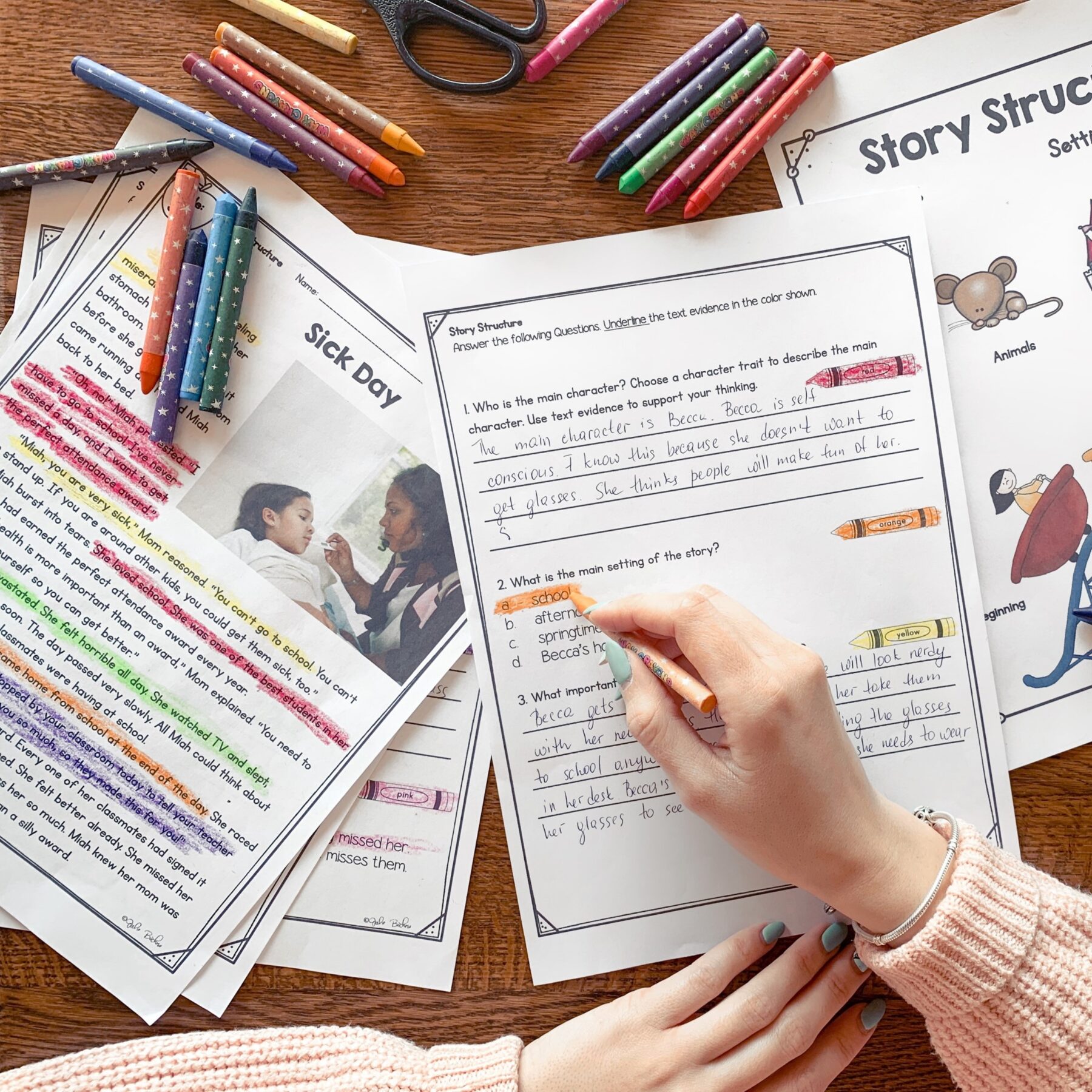 Plot Structure 2nd Grade Florida BEST Reading Comprehension Passages ELA.2.R.1.1 - Image 3