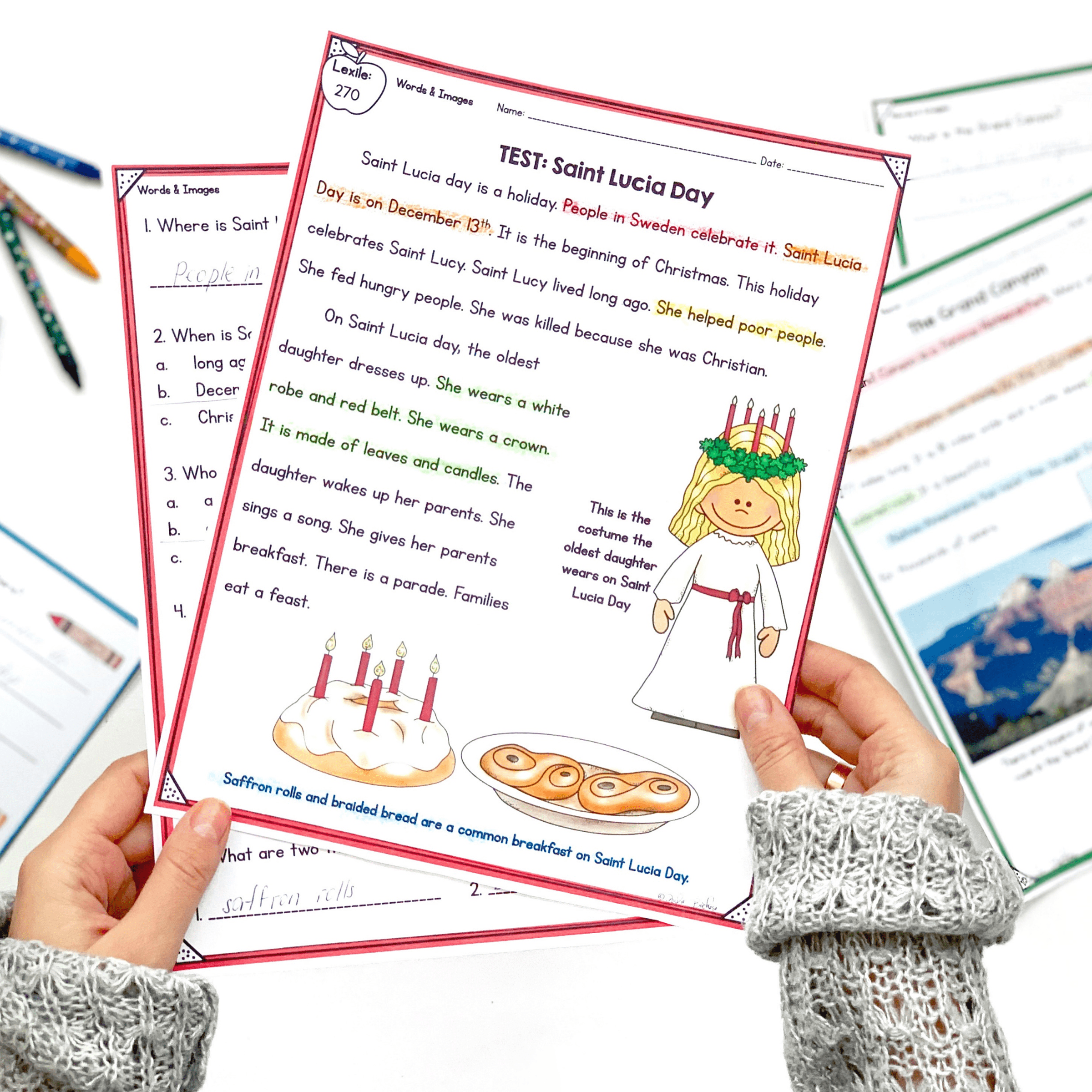 Pictures & Text - 1st Grade Florida BEST Standards - B.E.S.T. ELA.1.R.2.3 - Image 3