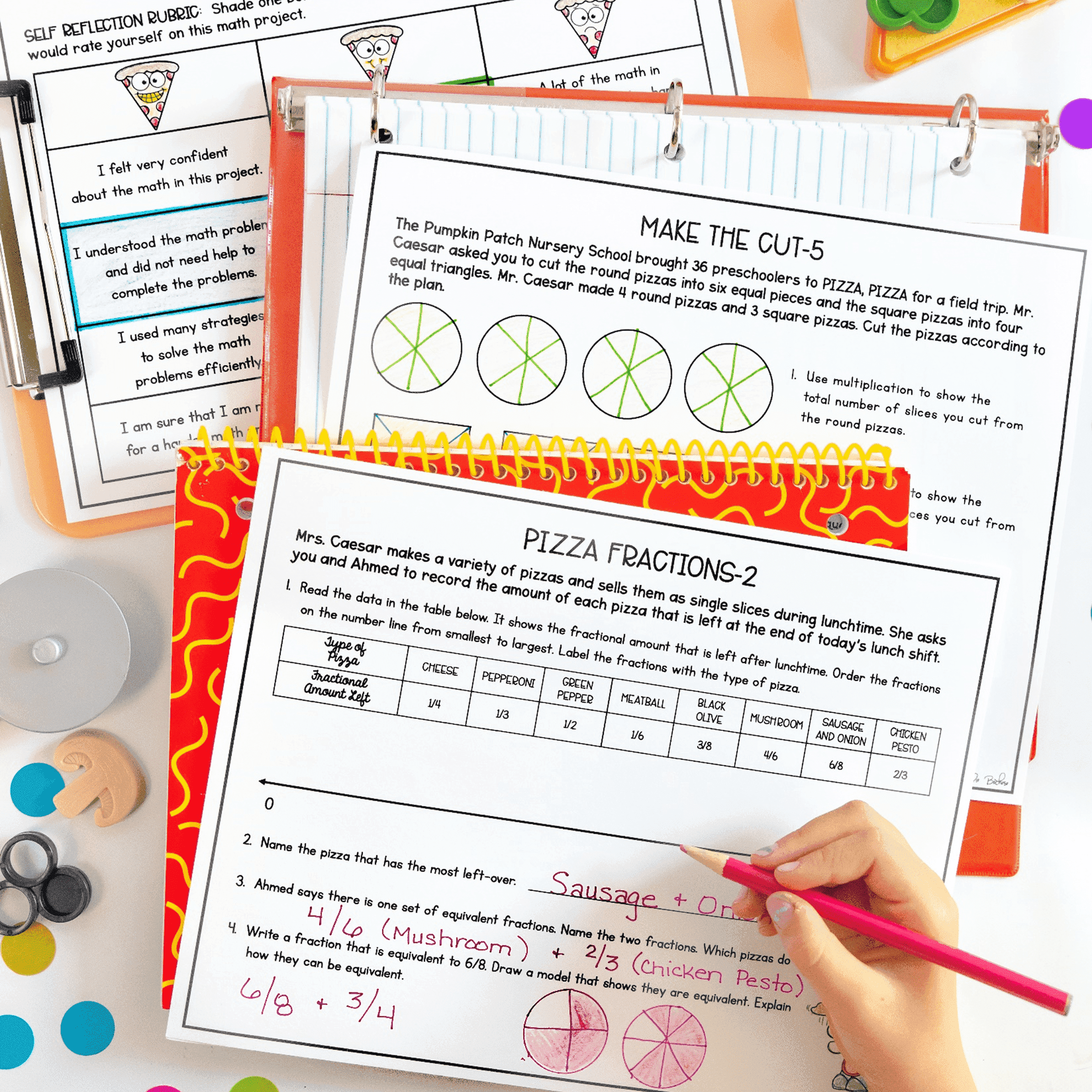 Pizza Fractions PBL - 3rd Grade Math Project Based Learning - Image 3