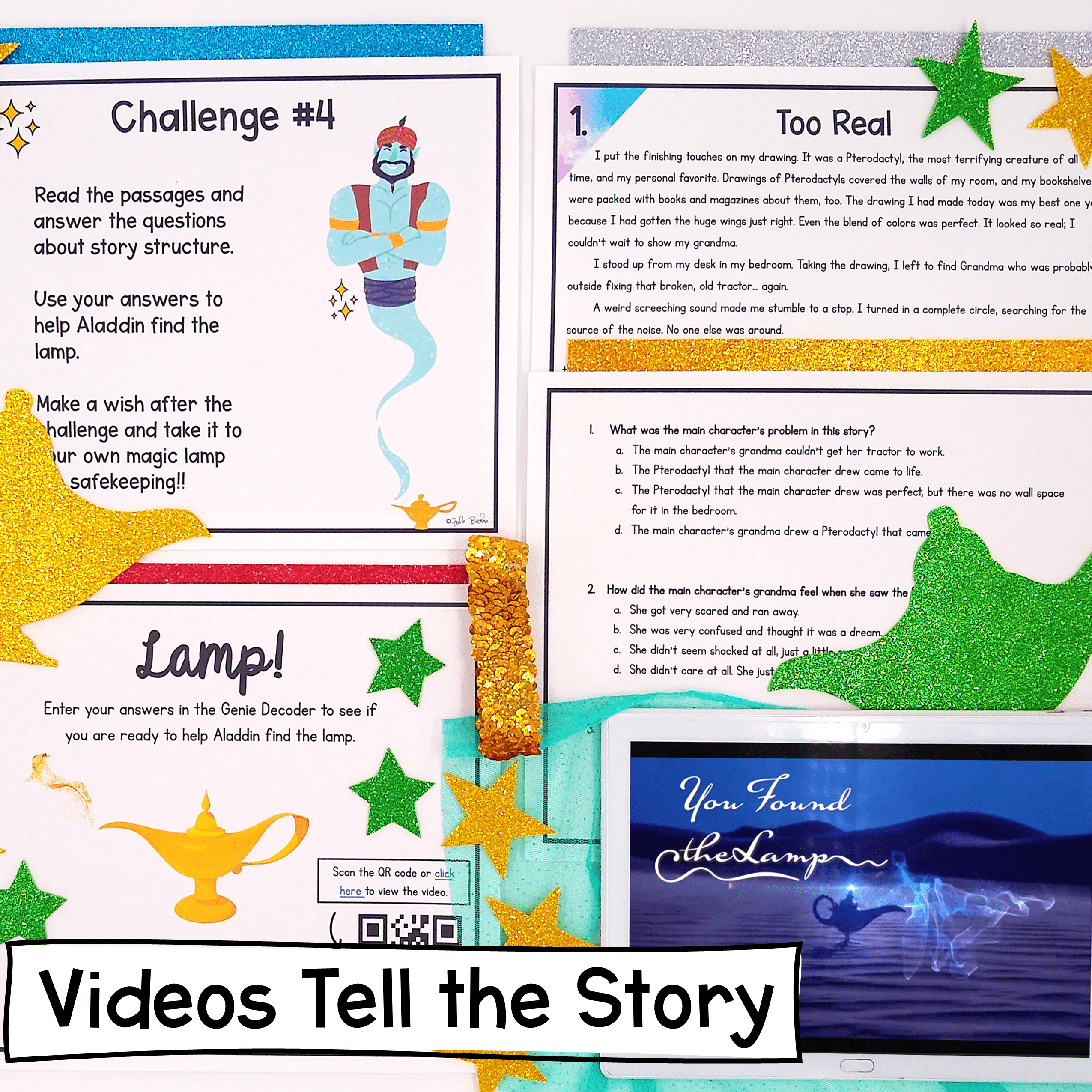 Story Structure Reading Comprehension Review Escape Room & Webscape™ - 3rd Grade - Image 3