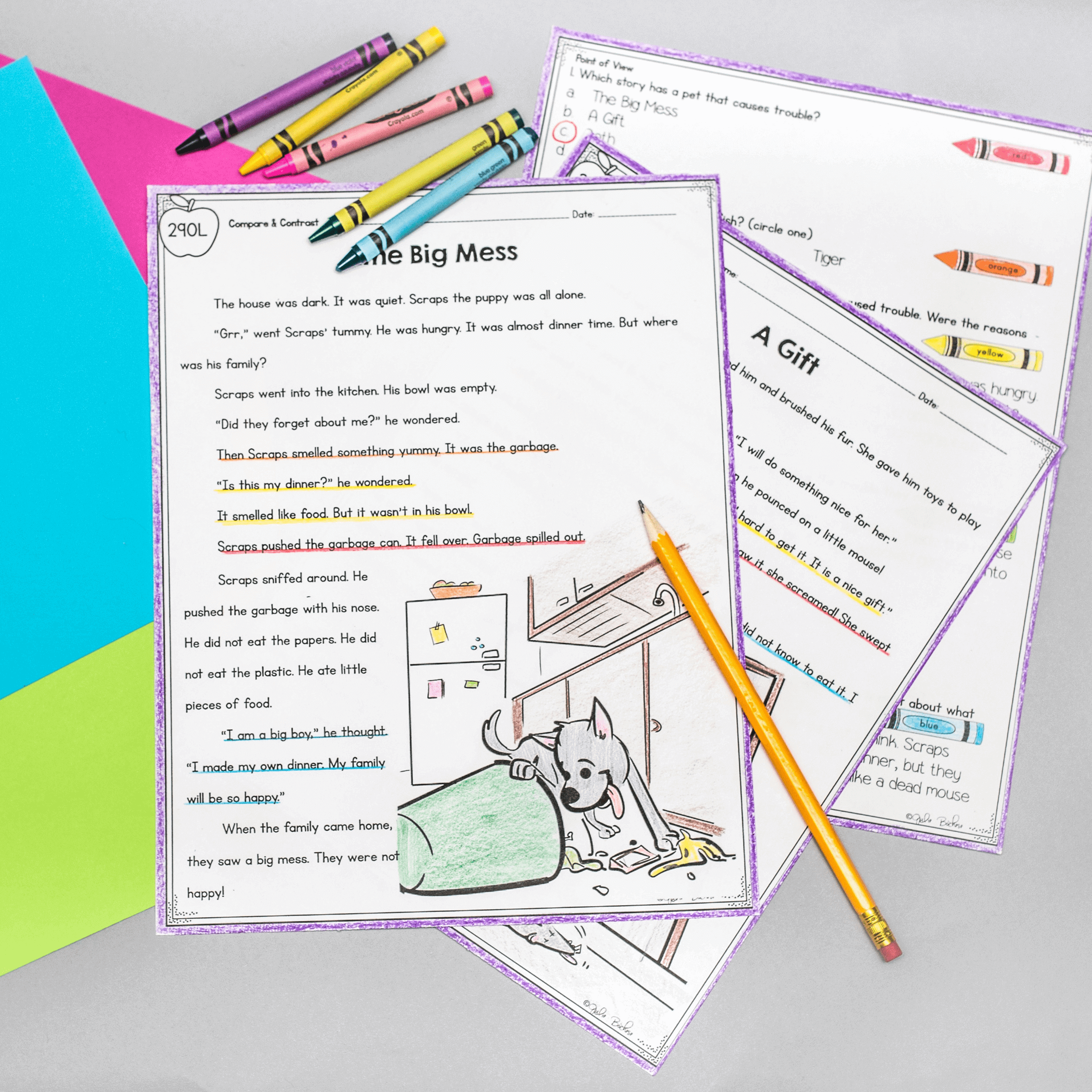 Compare Nonfiction - 1st Grade Florida BEST Standards - B.E.S.T. ELA.1.R.3.3 - Image 3