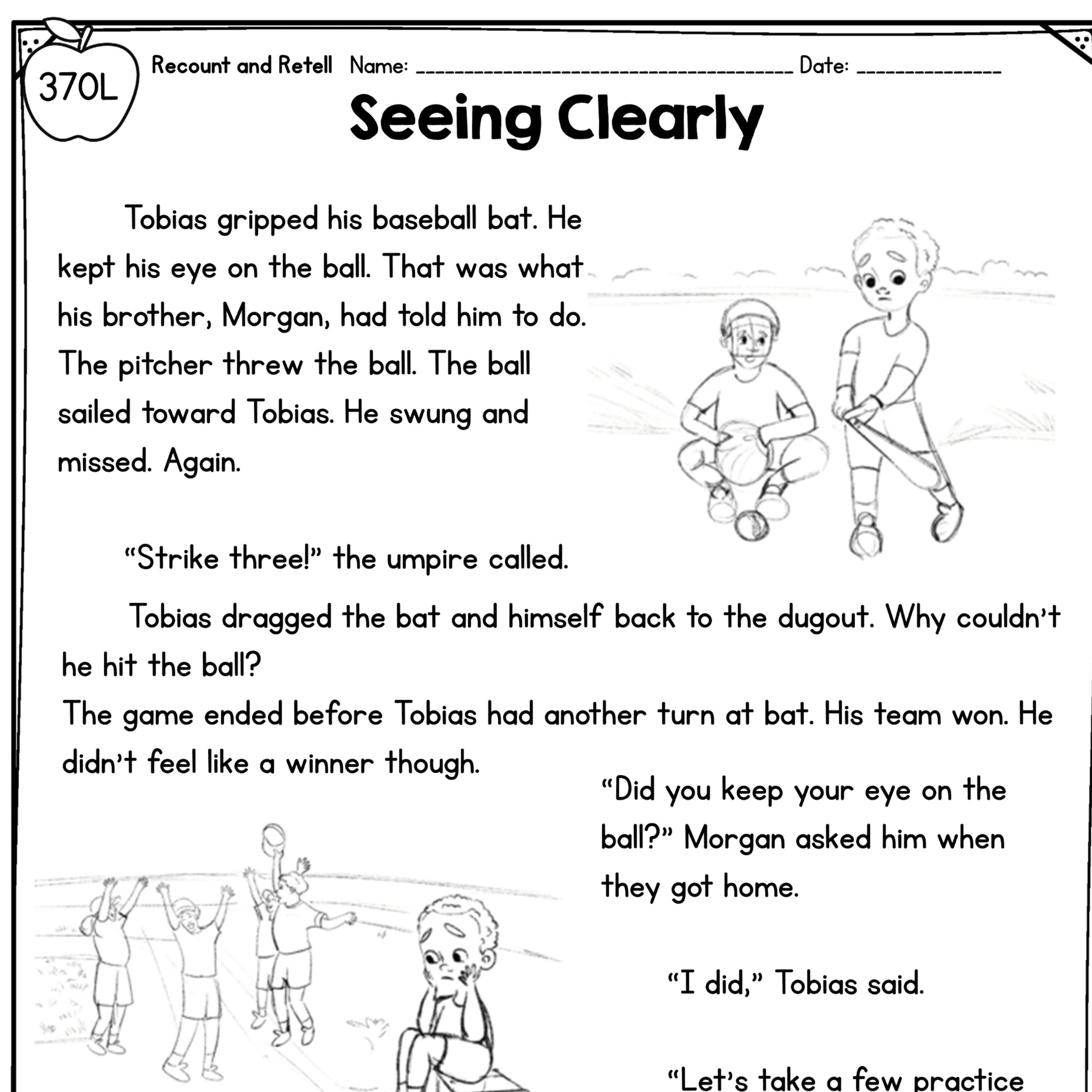 Retell Fiction - 1st Grade Florida BEST Standards - B.E.S.T. ELA.1.R.3.2 - Image 3